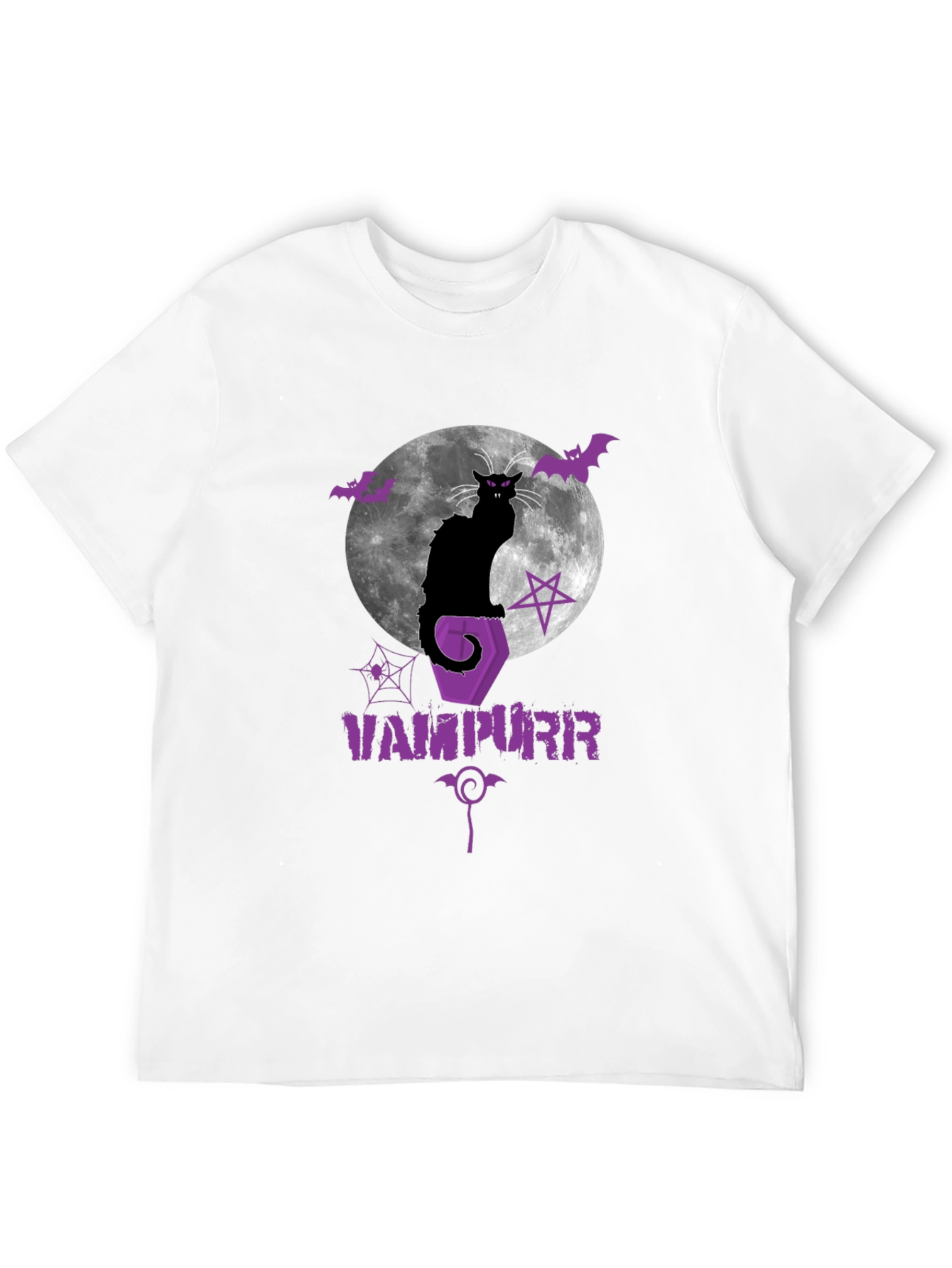 Vampurr Halloween Cat Graphic Tee