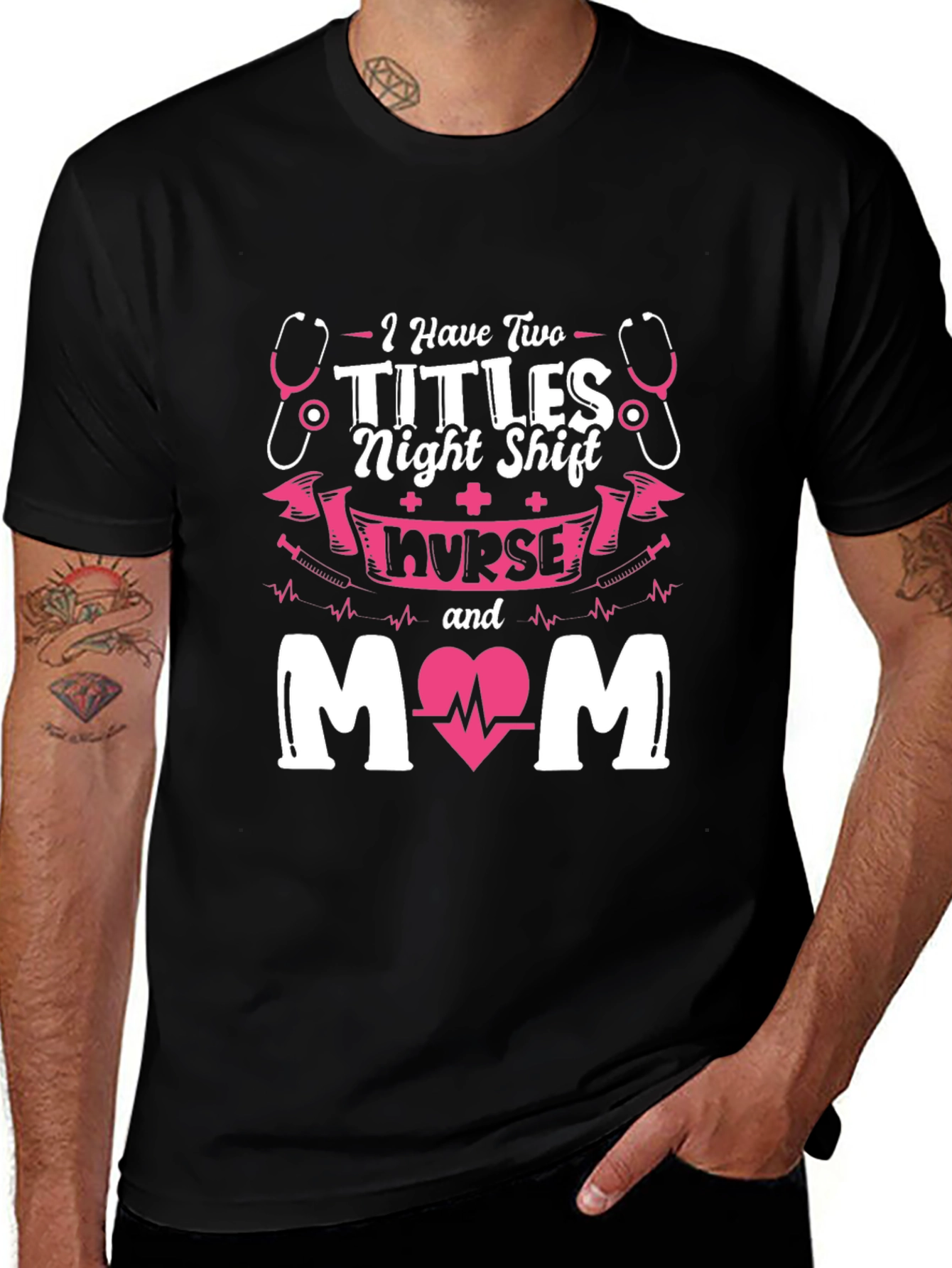 Night Shift Nurse Mom Graphic Tee