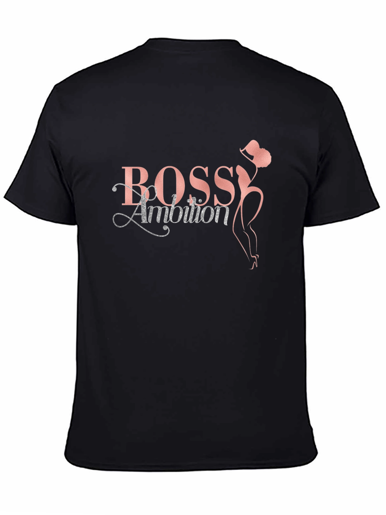Bossy Ambition Graphic Tee - Stylish Black T-Shirt