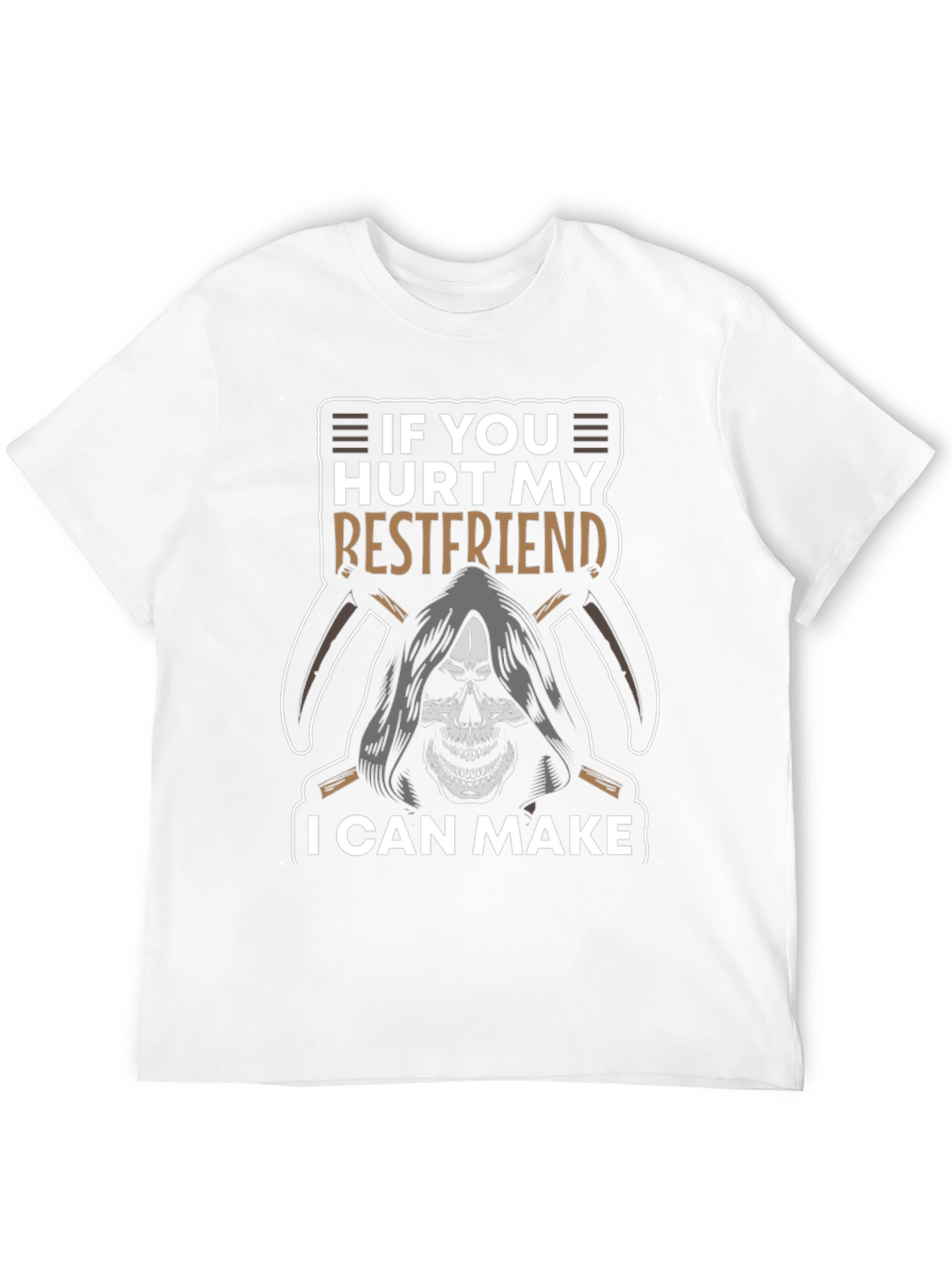 Grim Reaper Best Friend T-Shirt - Funny Graphic Tee