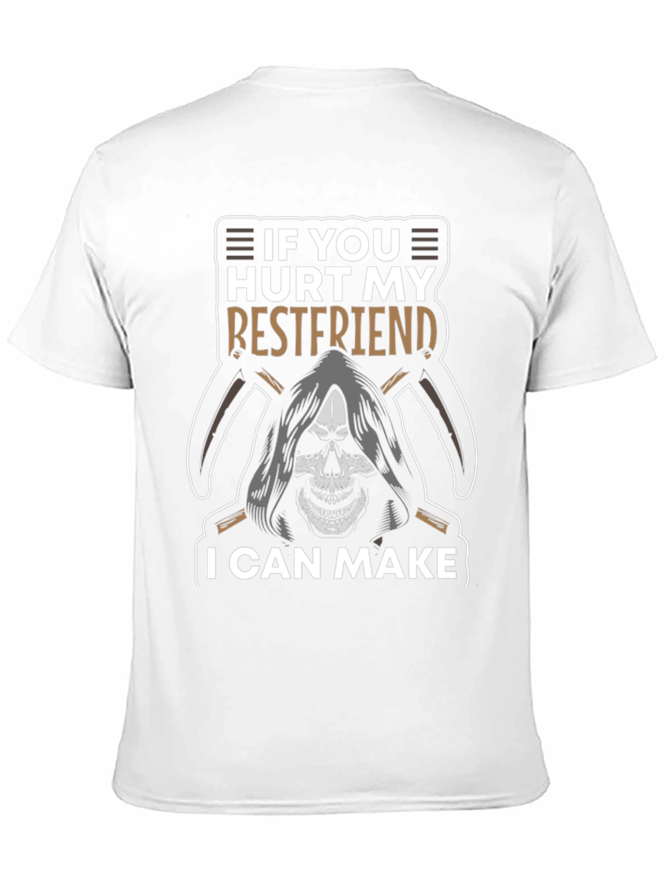 Grim Reaper Best Friend T-Shirt - Funny Graphic Tee