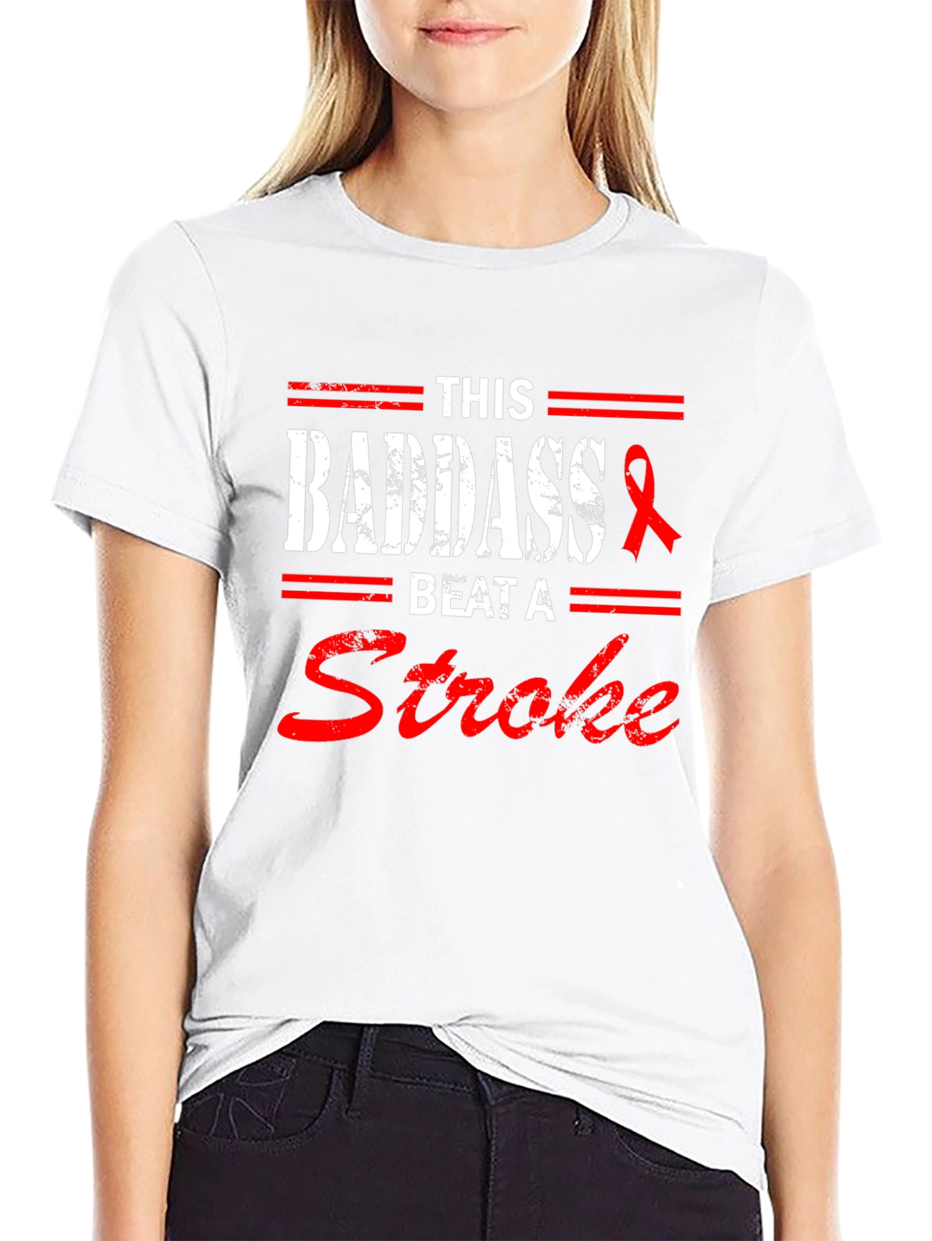 Badass Stroke Survivor Tee - Stroke Awareness Shirt