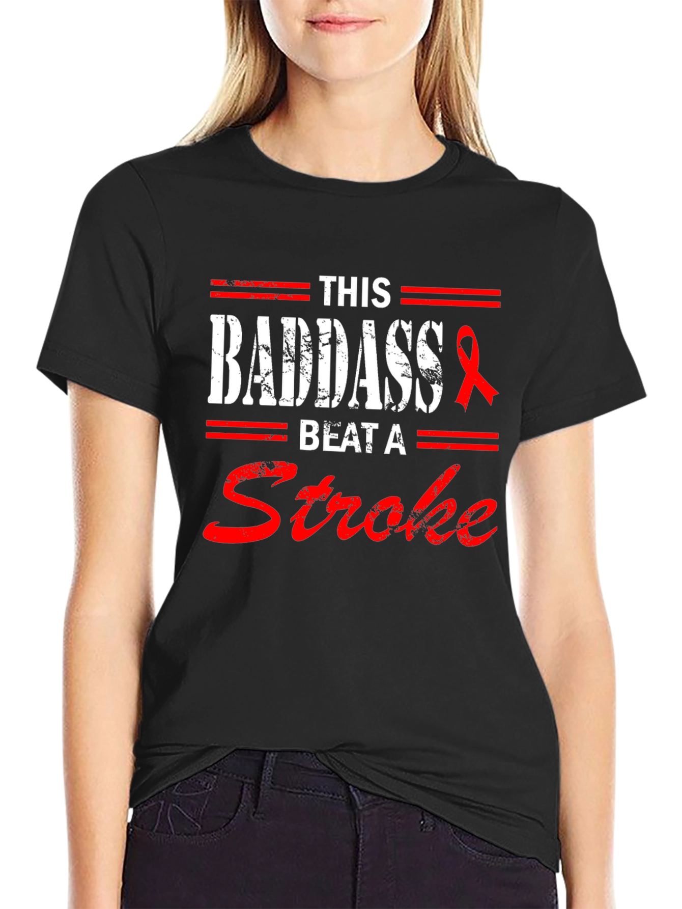 Badass Stroke Survivor Tee - Stroke Awareness Shirt
