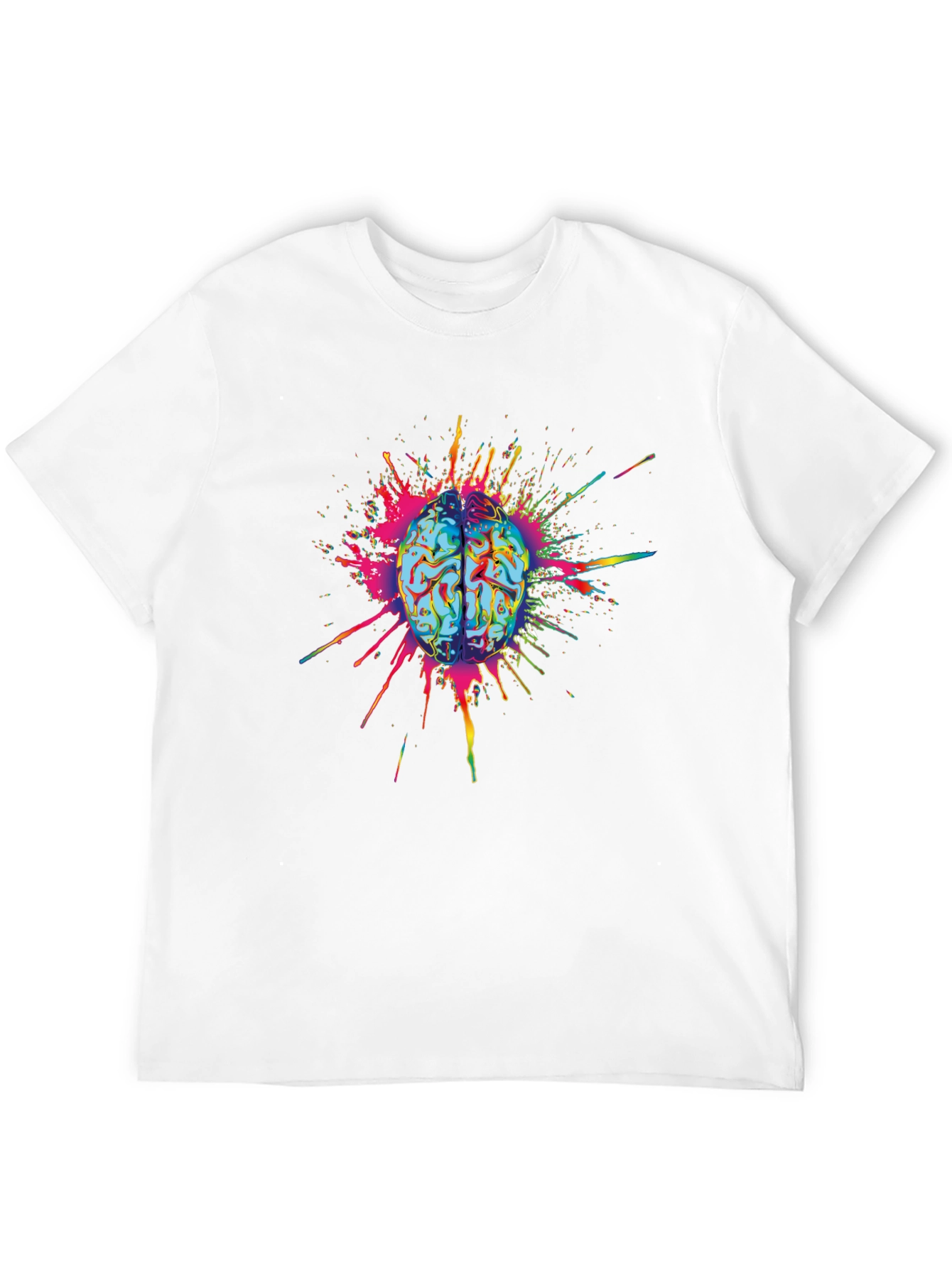 Brain Explosion Graphic Tee - Mens Black T-Shirt