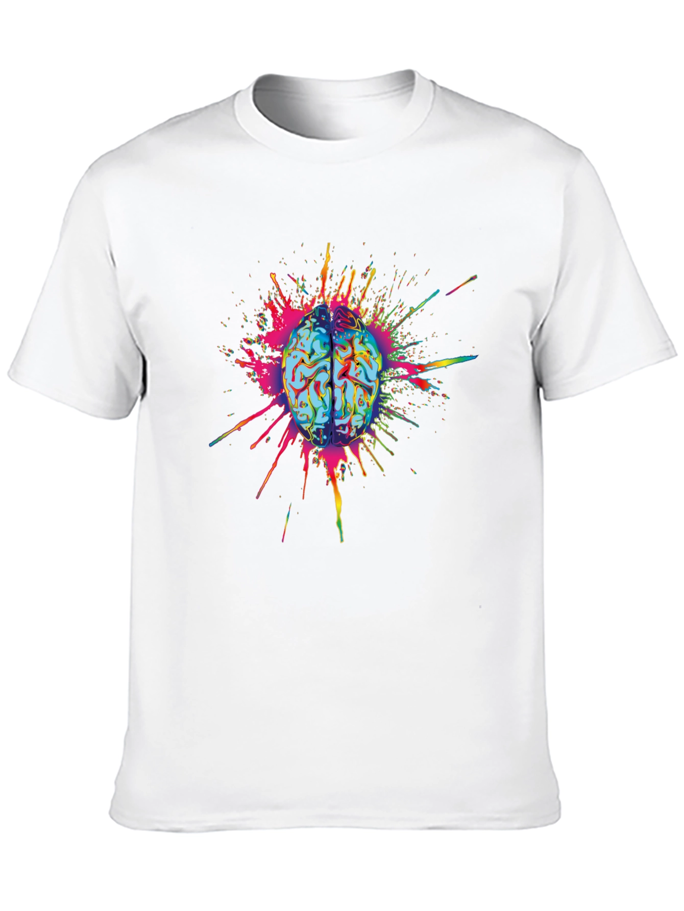 Brain Explosion Graphic Tee - Mens Black T-Shirt