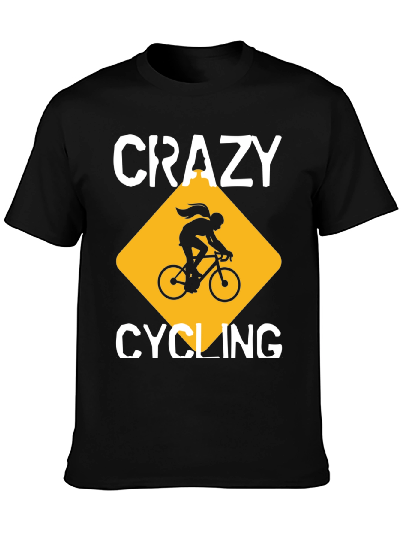 Crazy Cycling Graphic T-Shirt