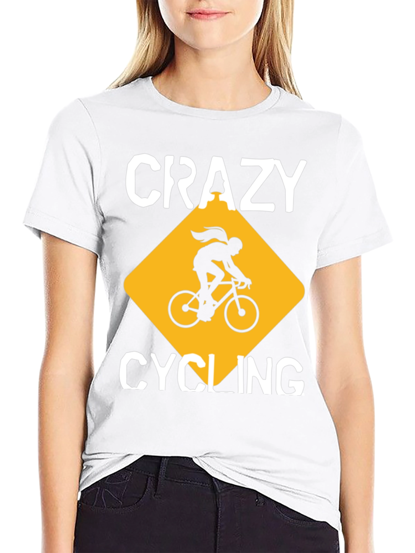 Crazy Cycling Graphic T-Shirt