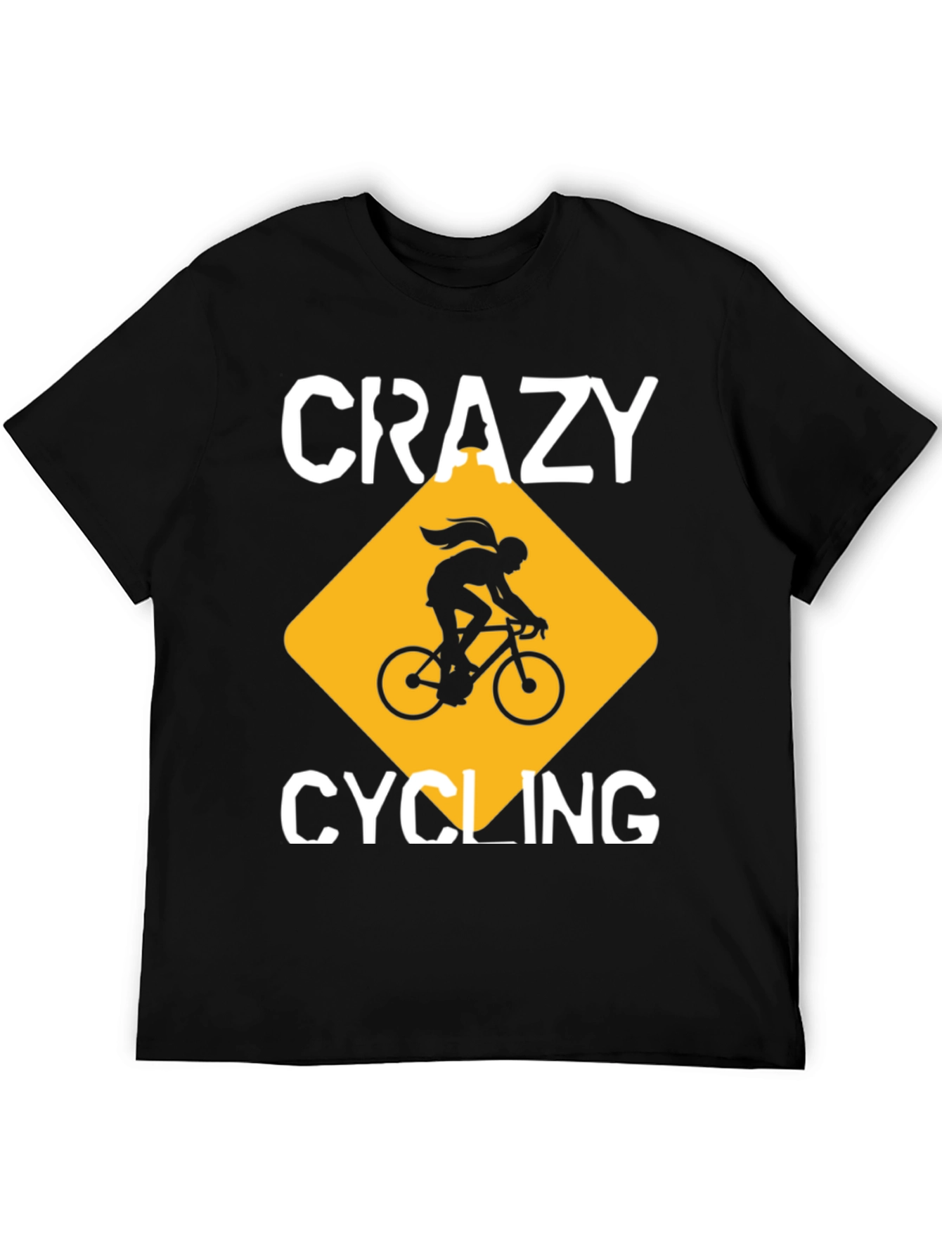 Crazy Cycling Graphic T-Shirt