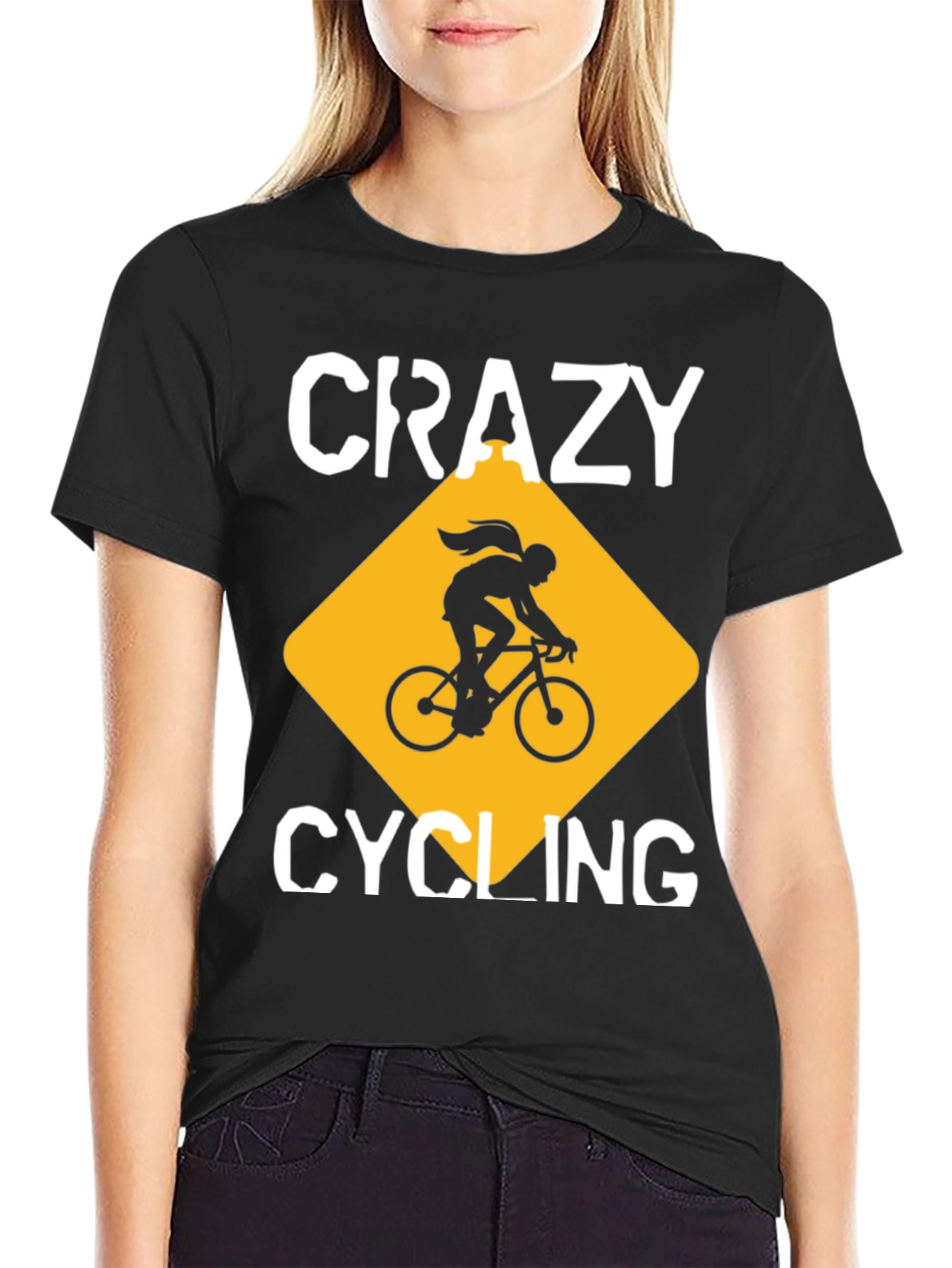 Crazy Cycling Graphic T-Shirt