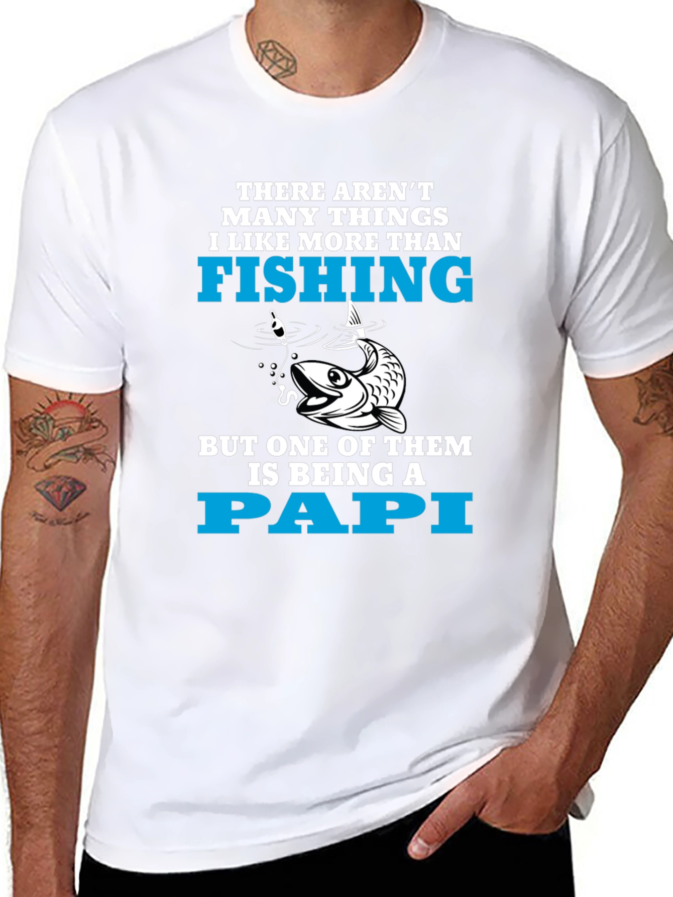 Fishing Papi T-Shirt - Fun Dad Gift