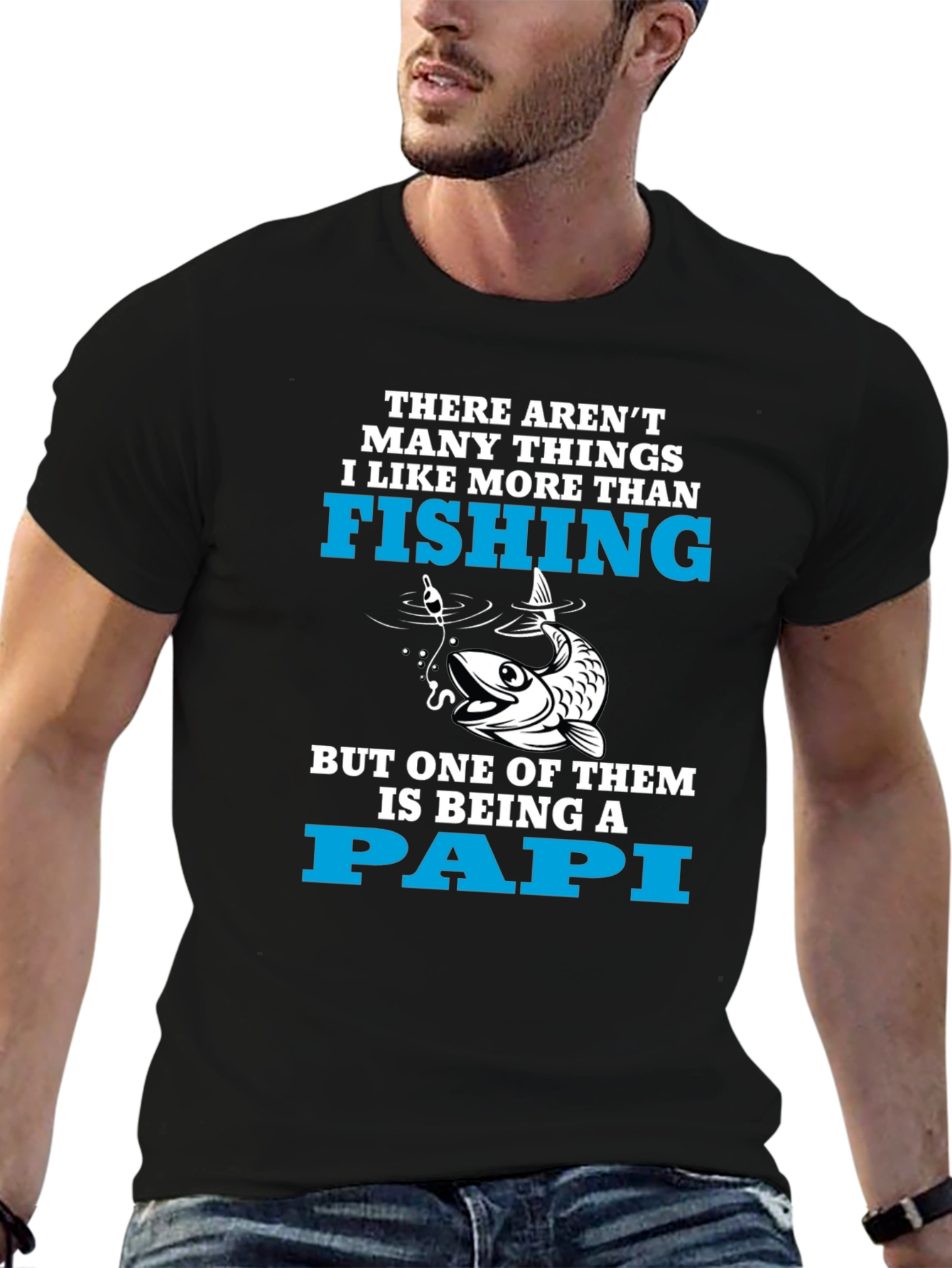 Fishing Papi T-Shirt - Fun Dad Gift