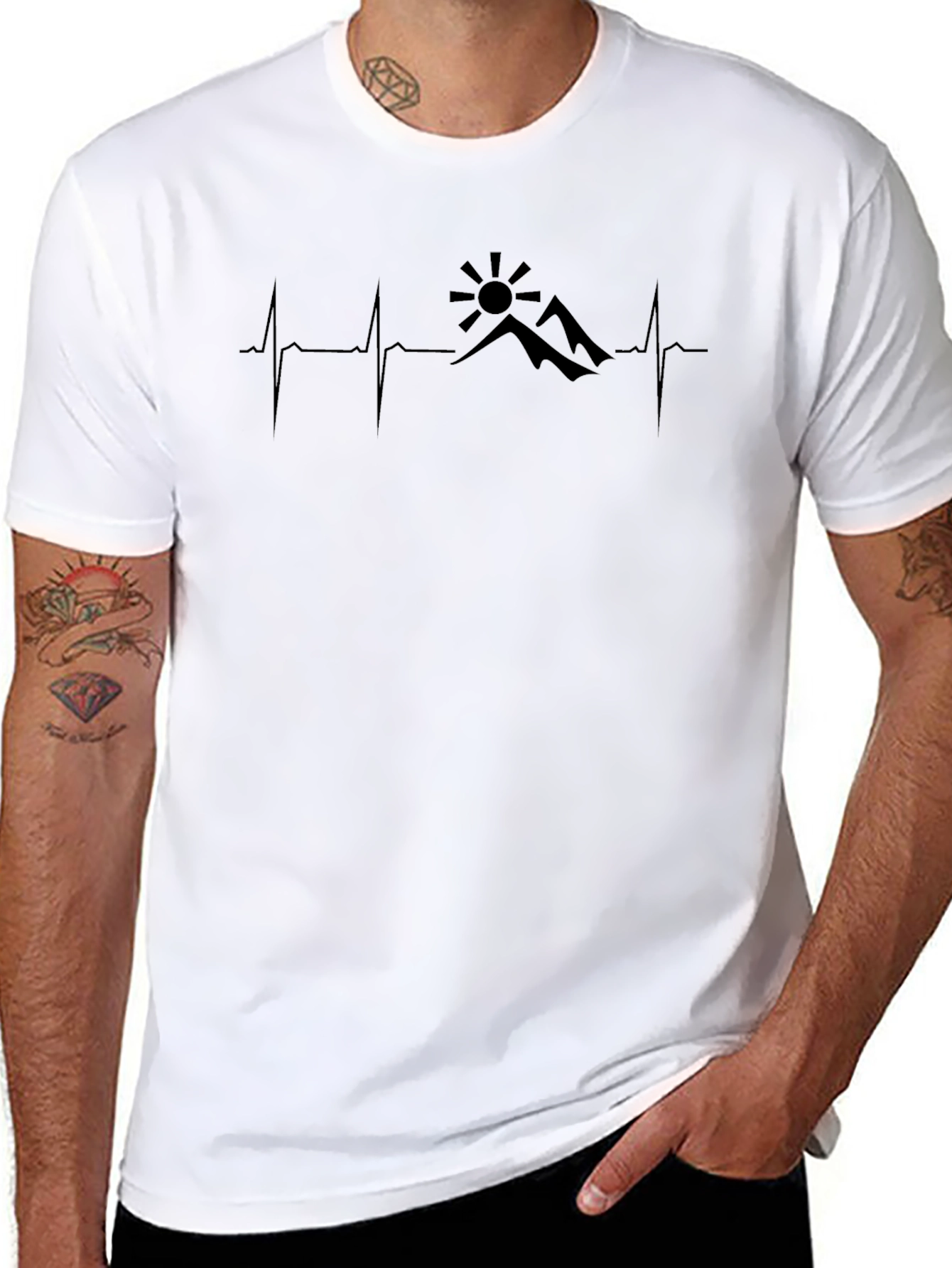 Mountain Heartbeat T-Shirt - Adventure Design