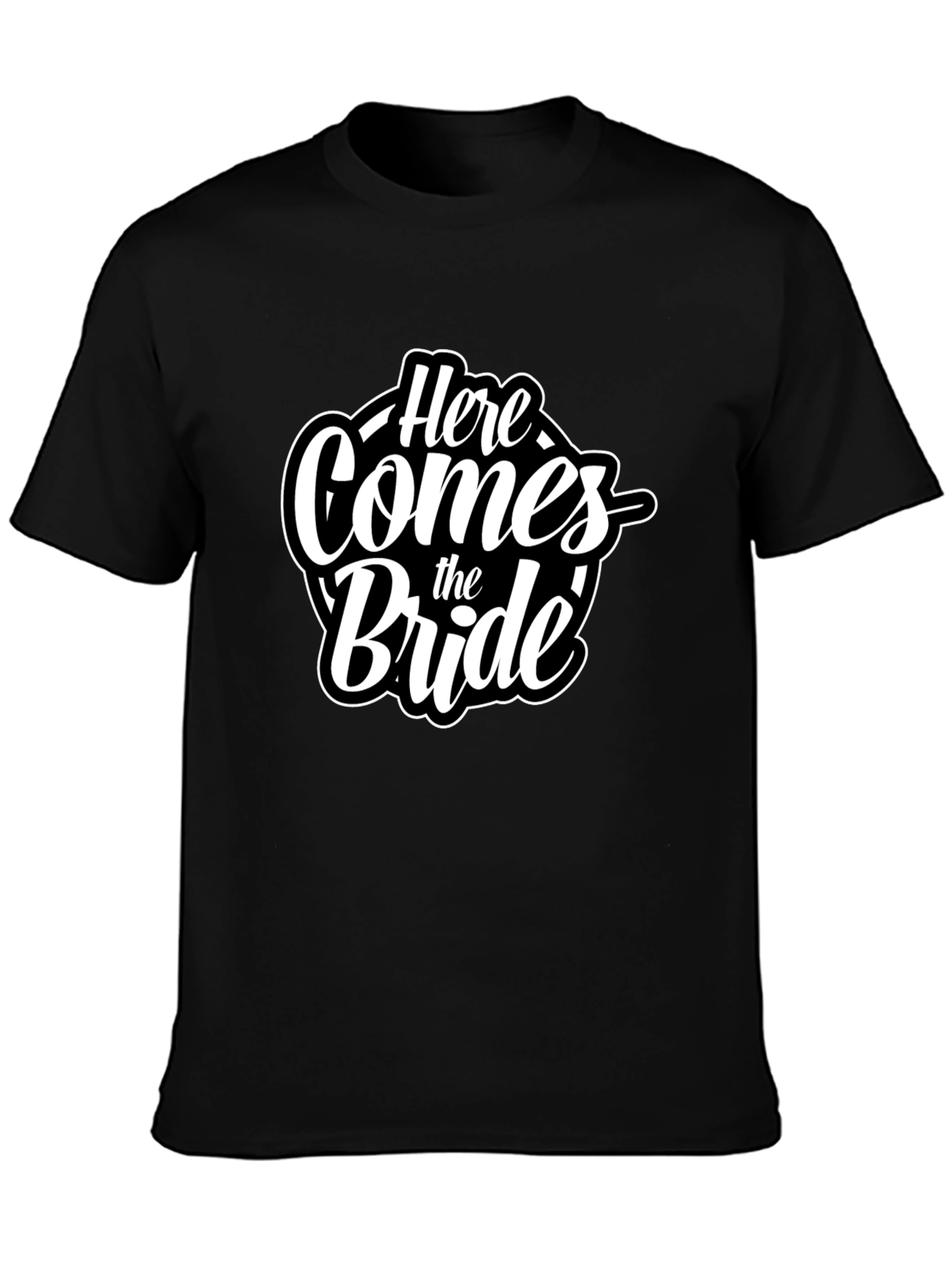 Here Comes the Bride Graphic Tee - Black