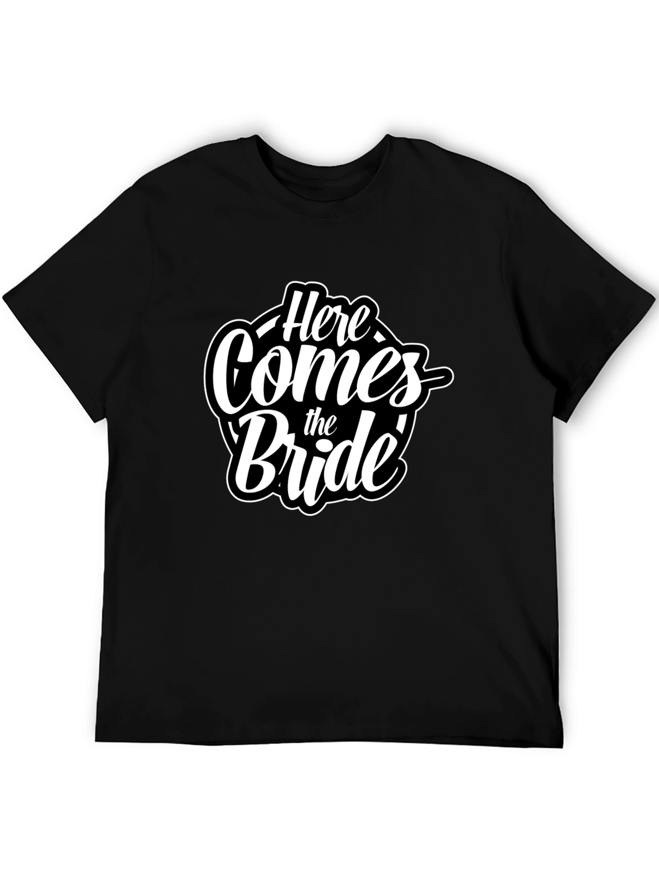 Here Comes the Bride Graphic Tee - Black