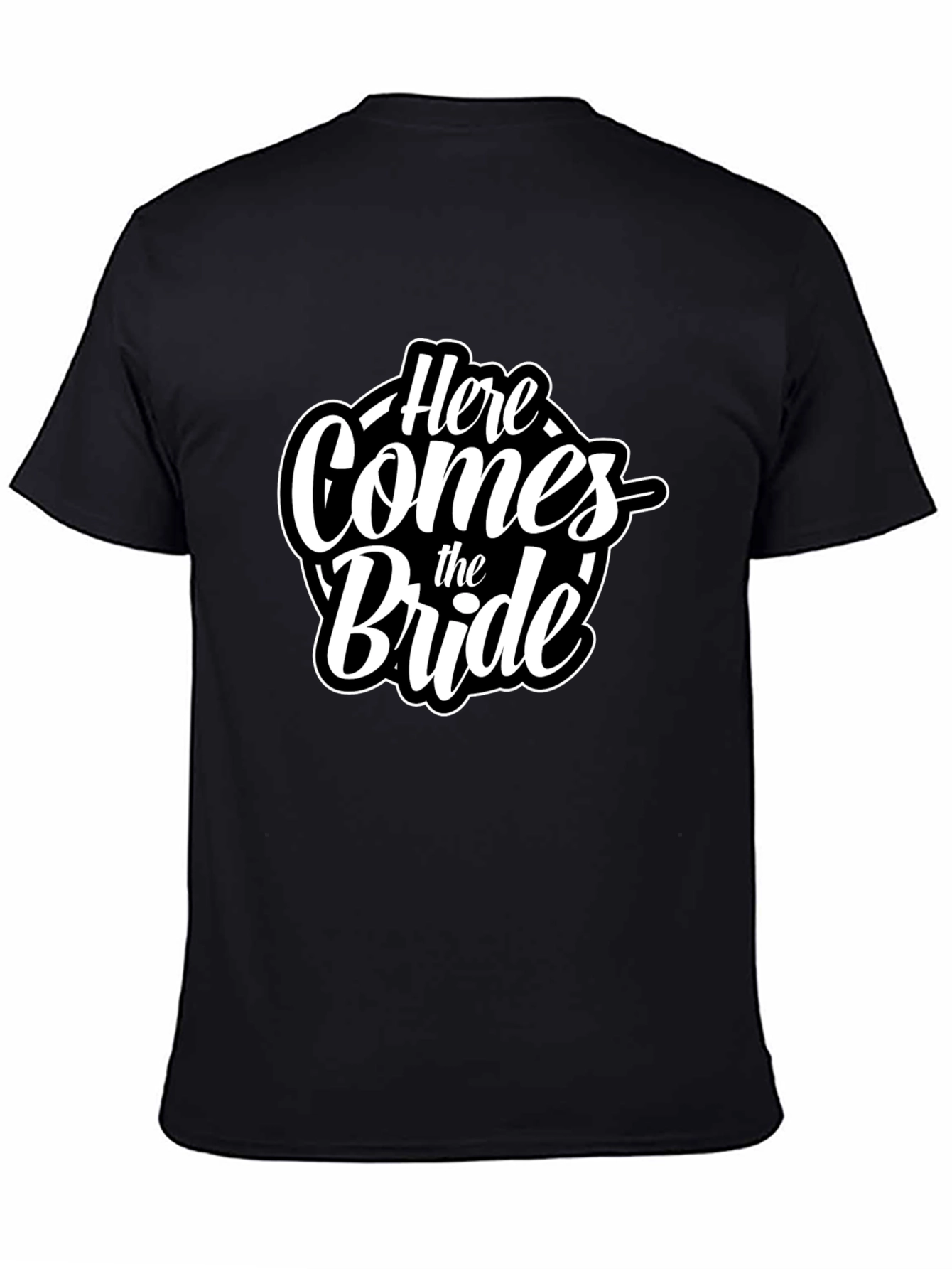 Here Comes the Bride Graphic Tee - Black