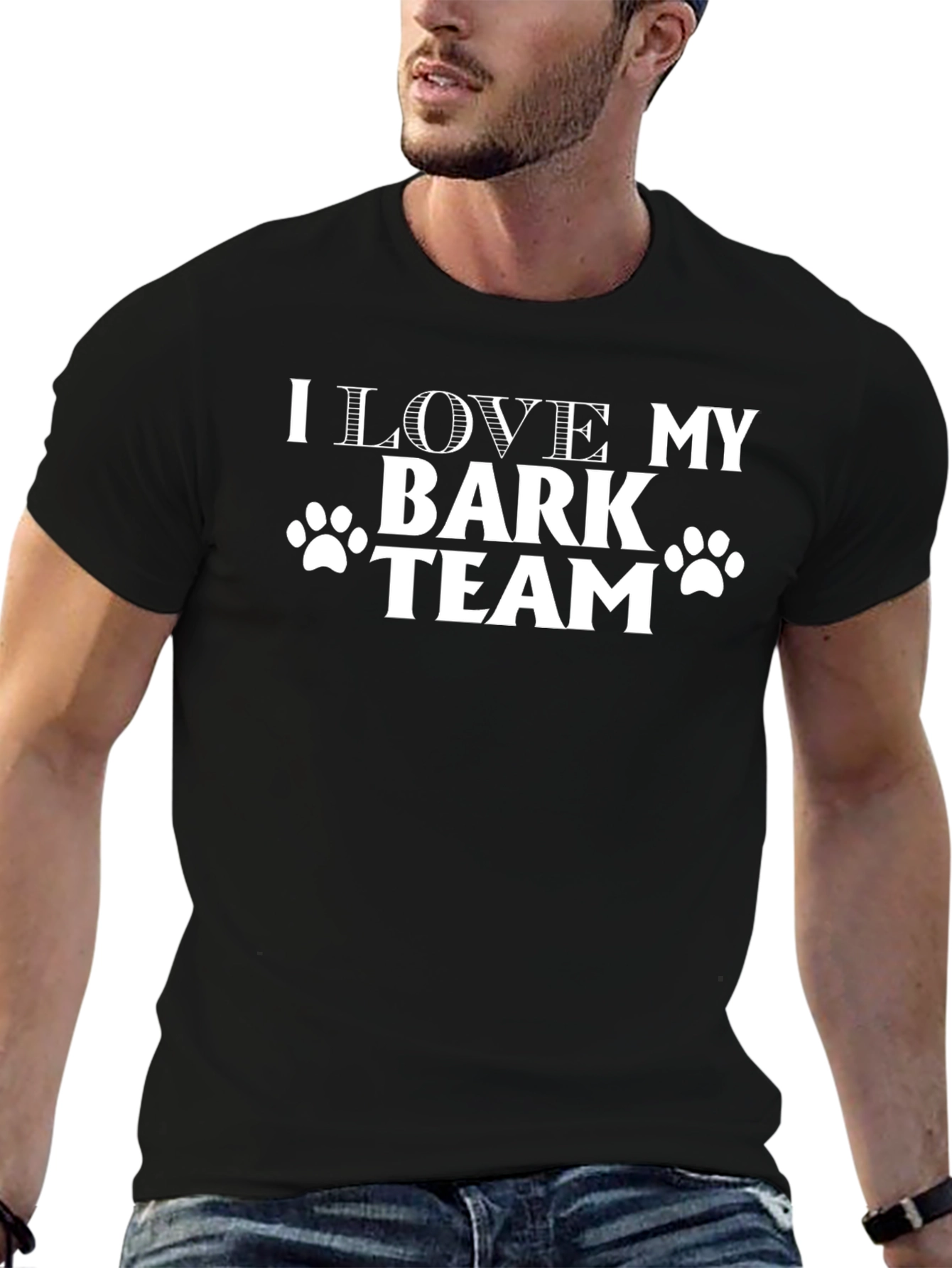 I Love My Bark Team T-Shirt - Novelty Tee