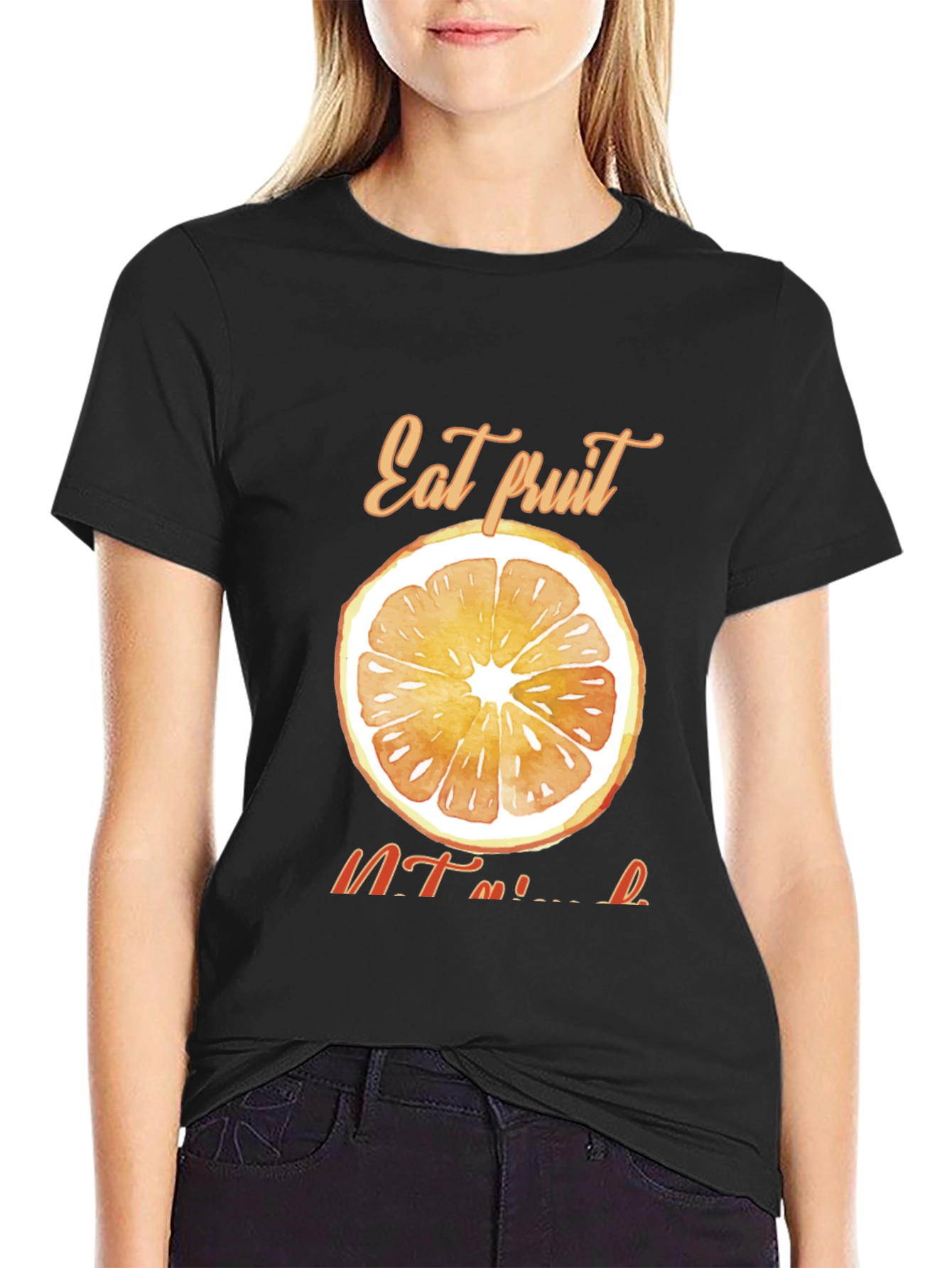 Eat Fruit Stay Hydrated Black T-Shirt