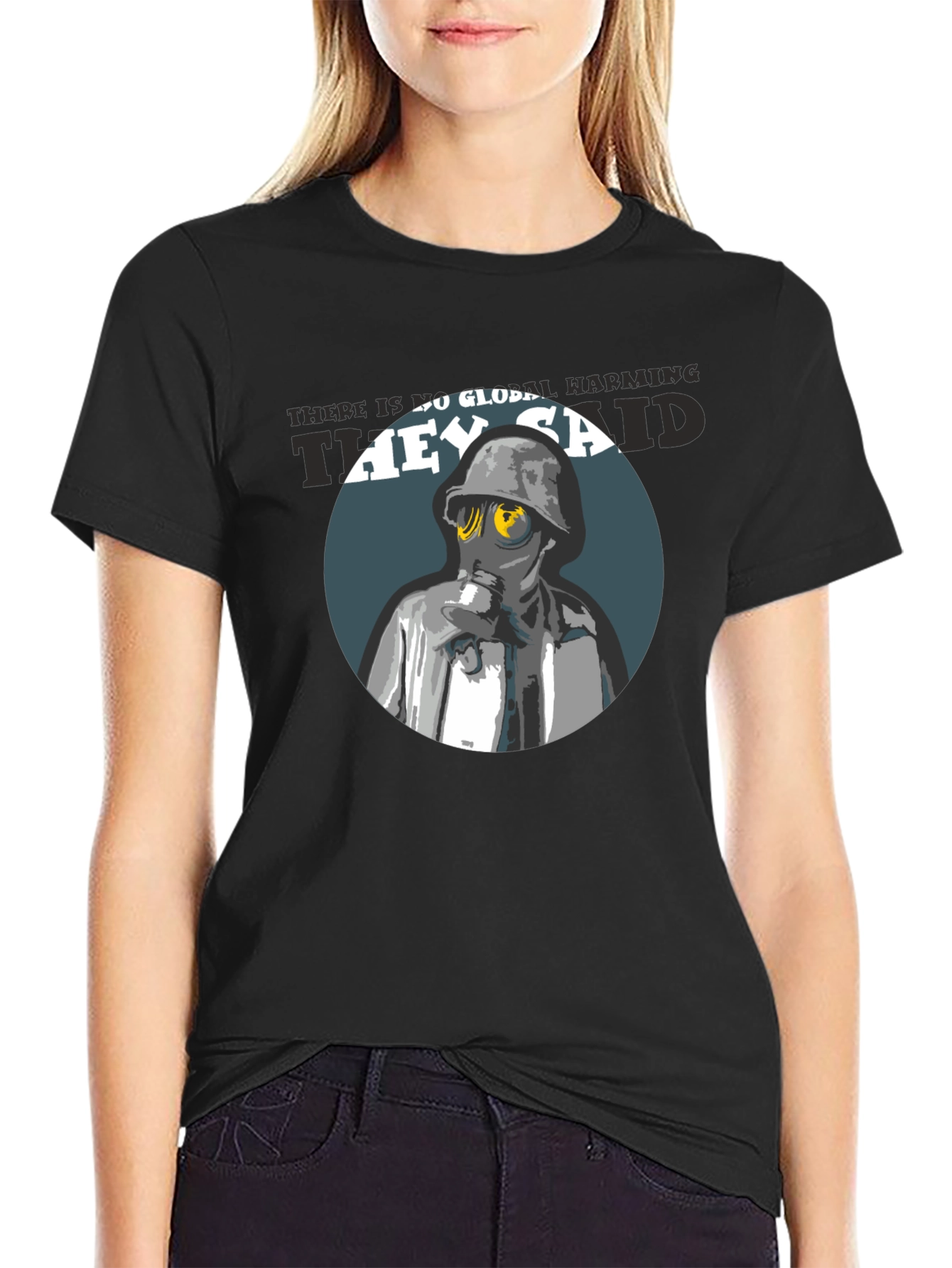 Global Warming T-Shirt - Gas Mask Design