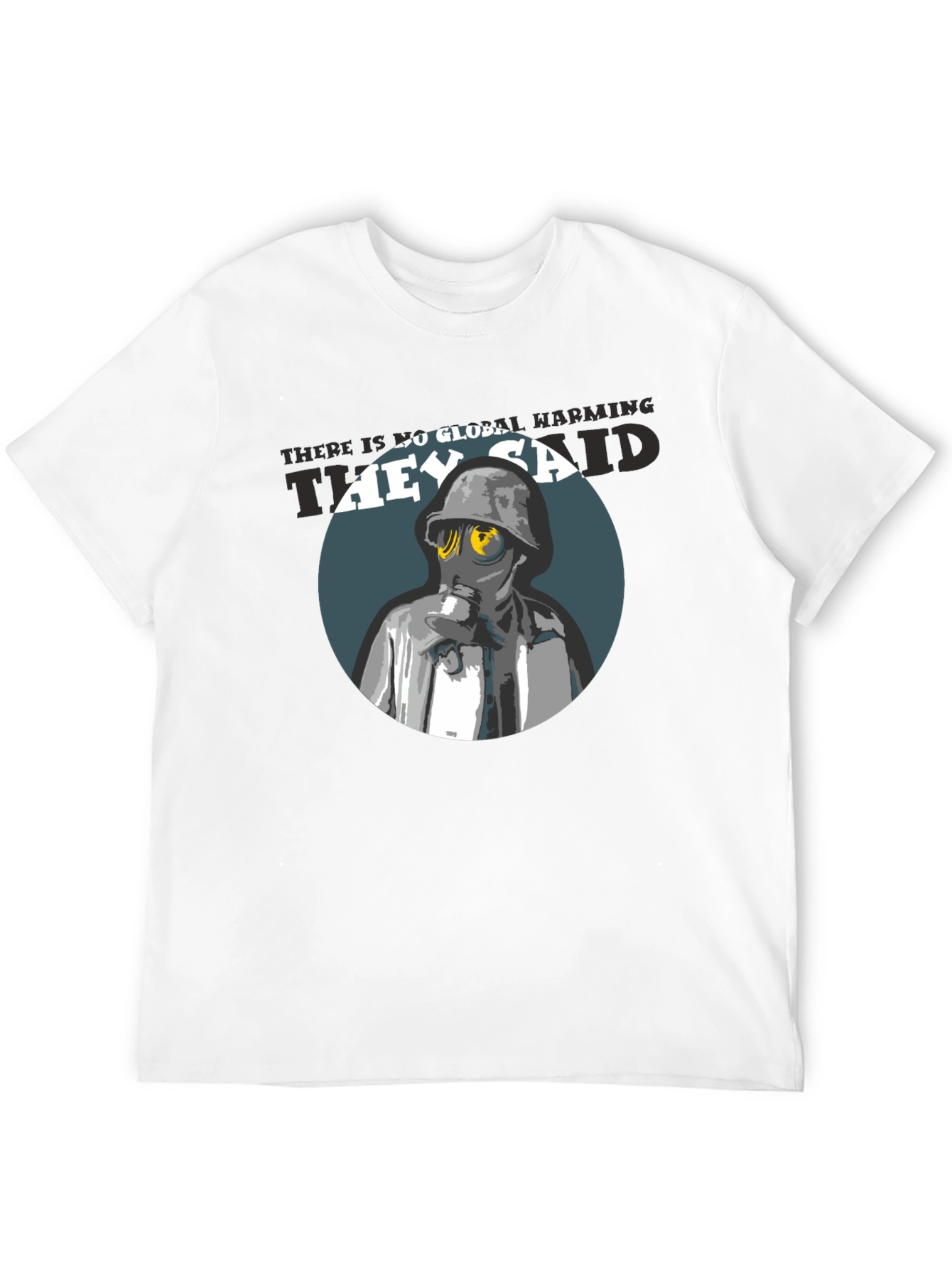 Global Warming T-Shirt - Gas Mask Design