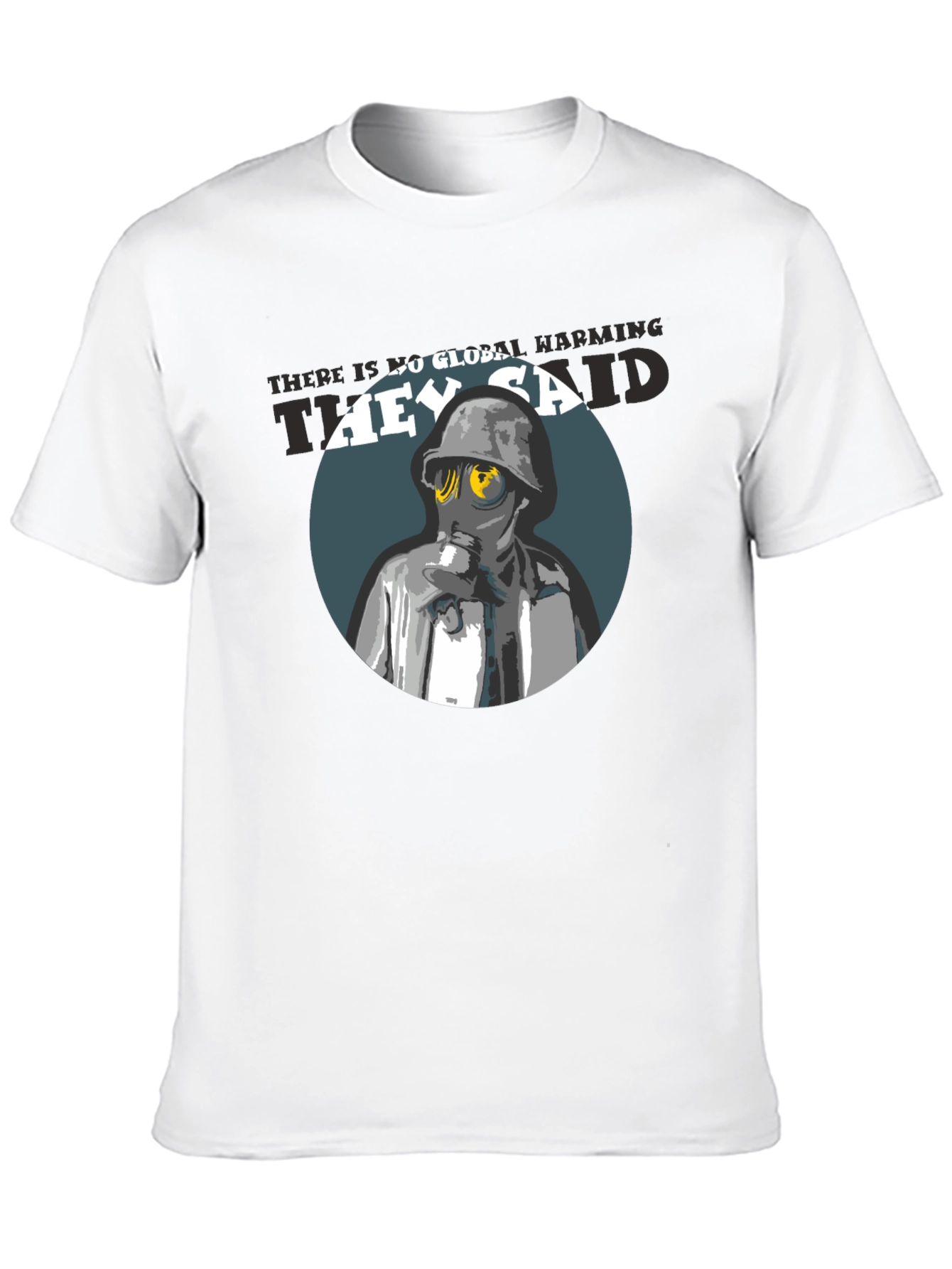 Global Warming T-Shirt - Gas Mask Design