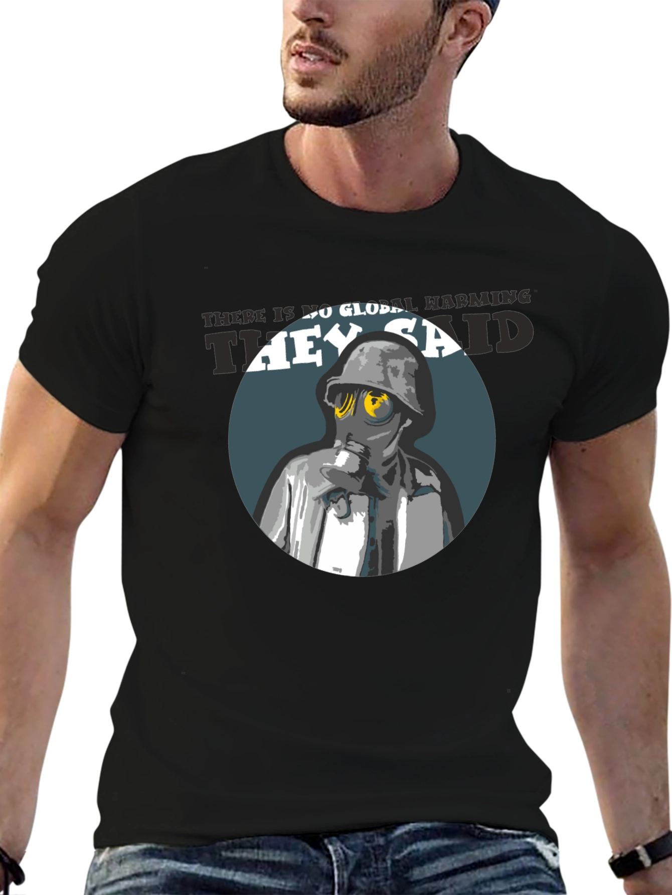 Global Warming T-Shirt - Gas Mask Design