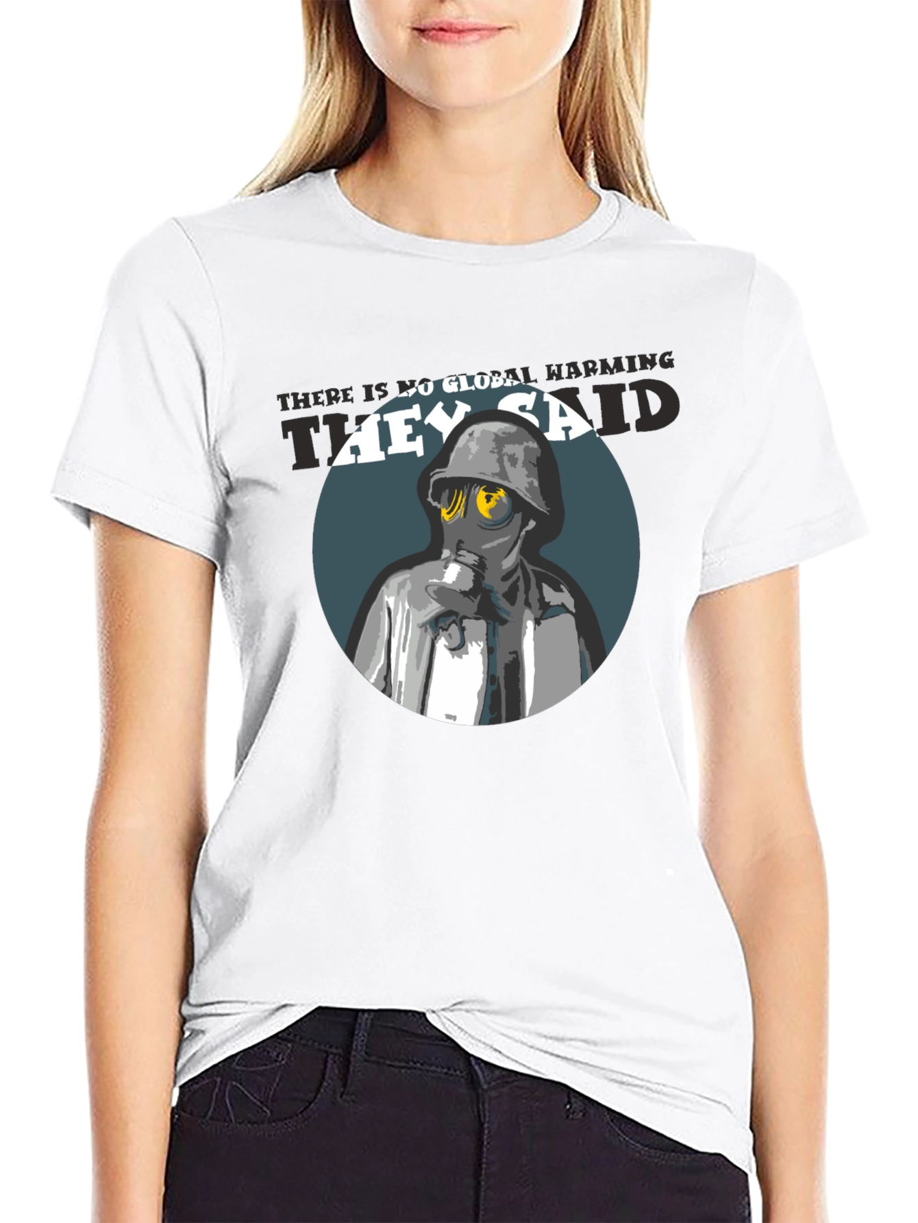 Global Warming T-Shirt - Gas Mask Design