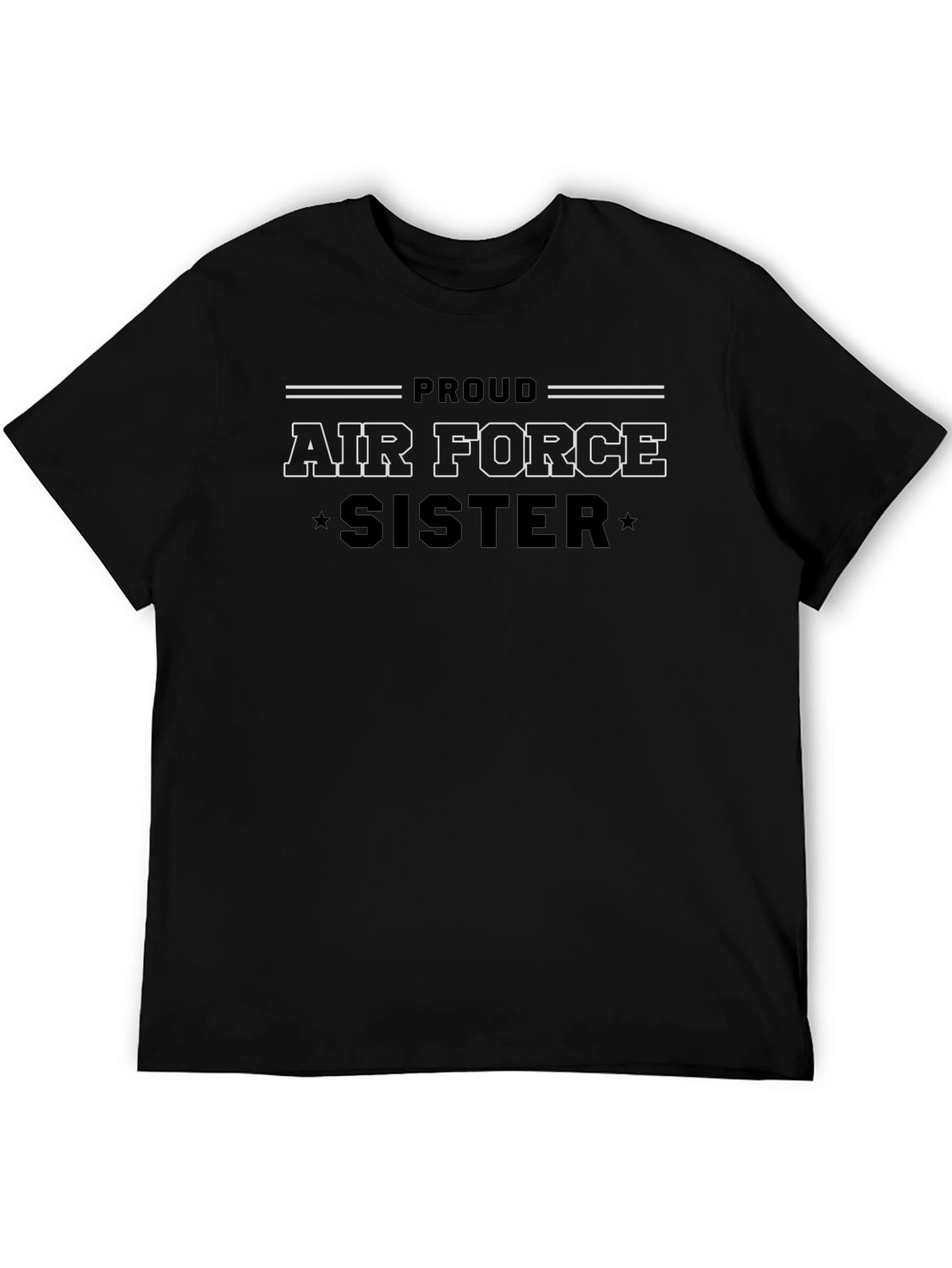 Proud Air Force Sister Graphic T-Shirt