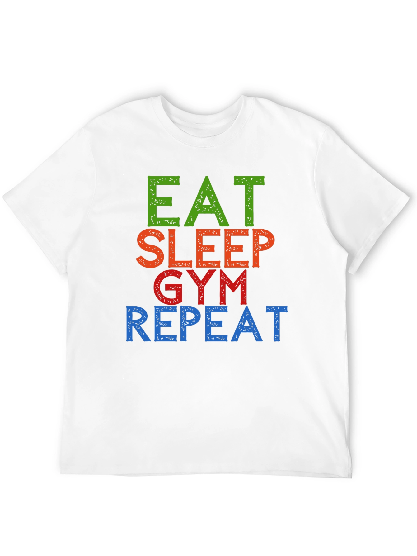 Eat Sleep Gym Repeat Graphic Tee - Black