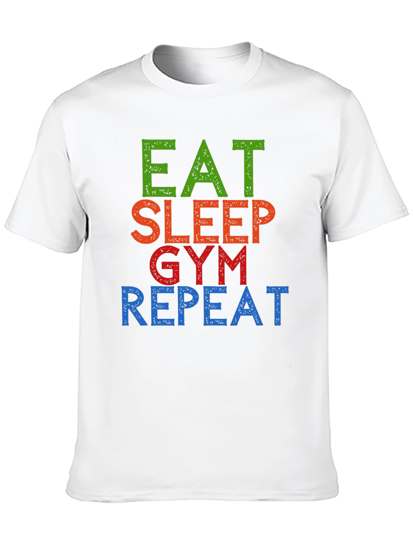 Eat Sleep Gym Repeat Graphic Tee - Black