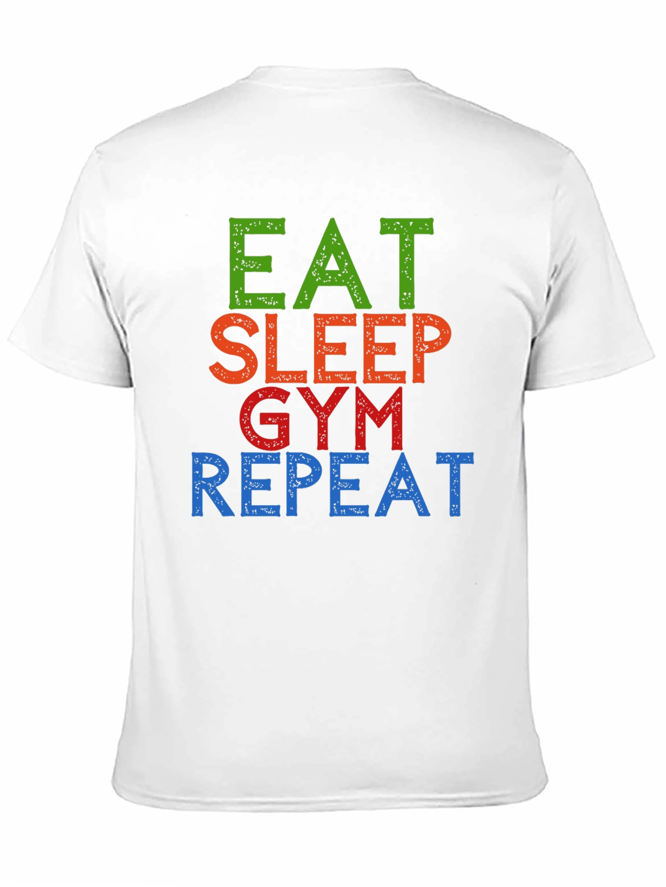 Eat Sleep Gym Repeat Graphic Tee - Black