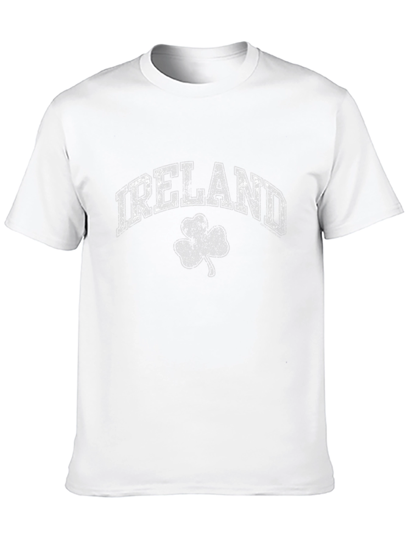 Ireland Shamrock Graphic T-Shirt - Distressed Print