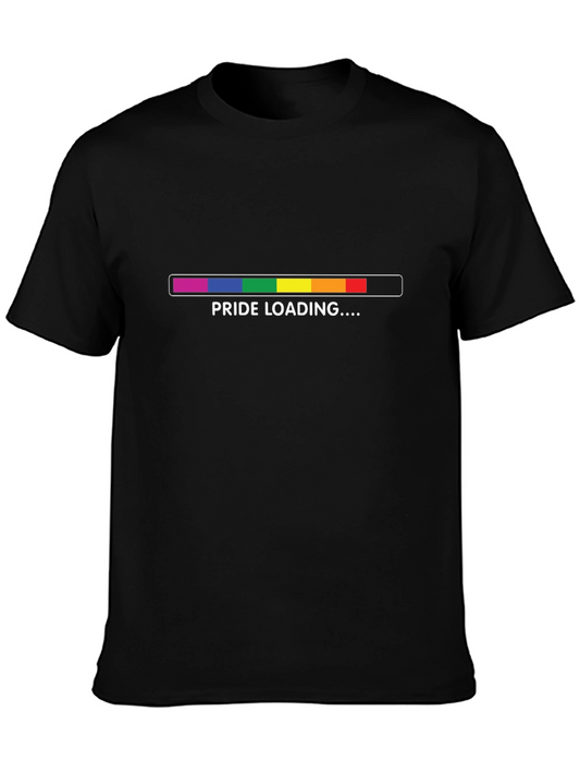 Pride Loading T-Shirt - Black Cotton Blend