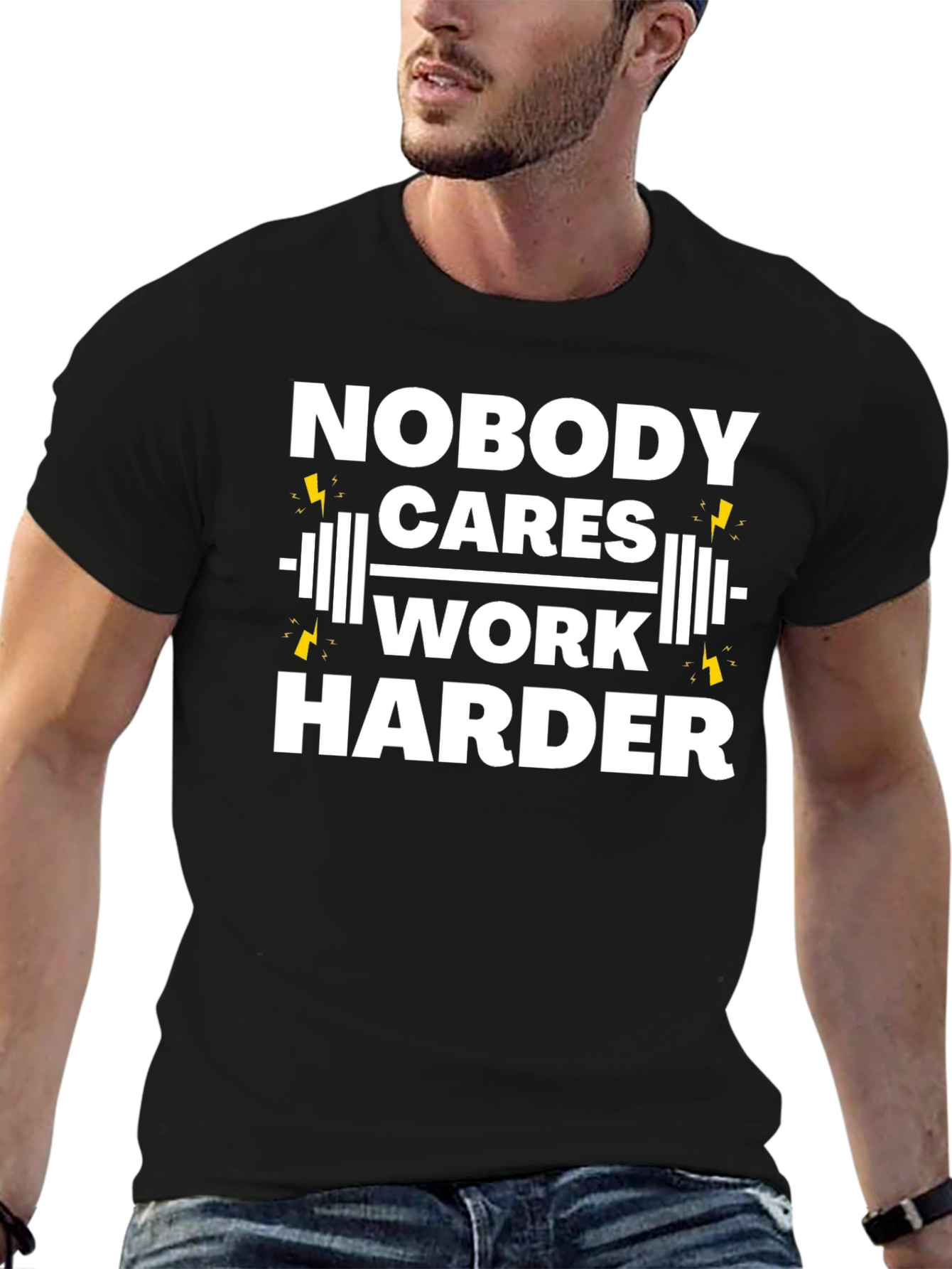 Nobody Cares Work Harder Gym T-Shirt