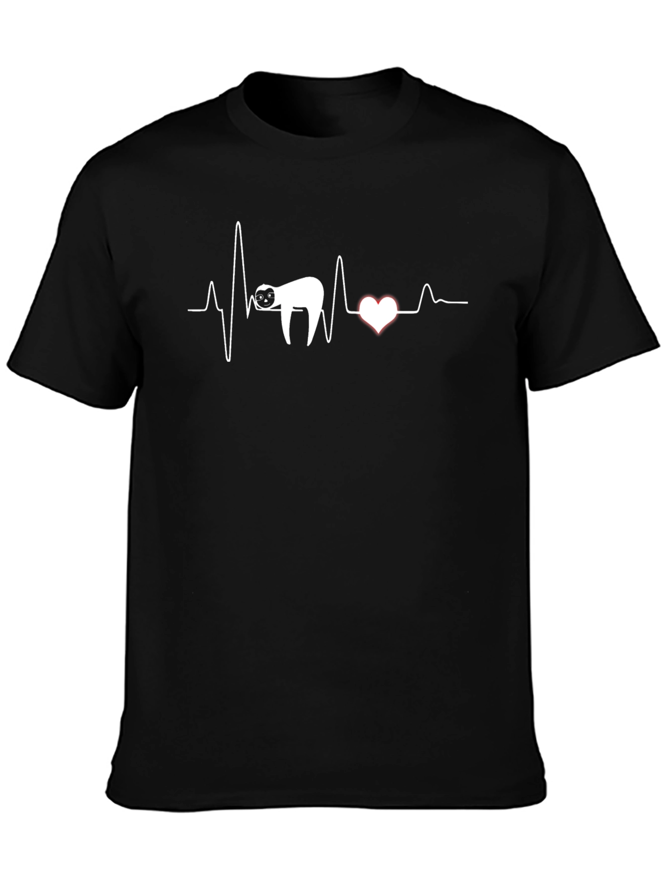 Sloth Heartbeat T-Shirt - Lazy Love Tee