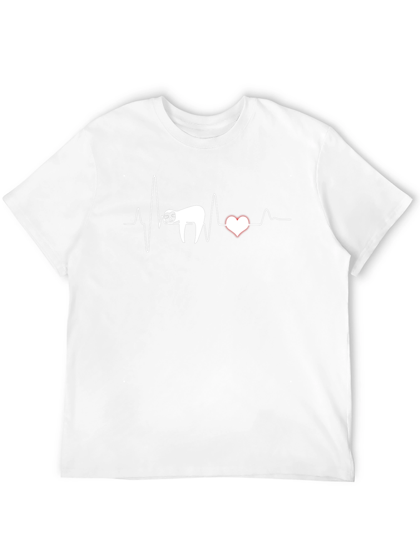 Sloth Heartbeat T-Shirt - Lazy Love Tee