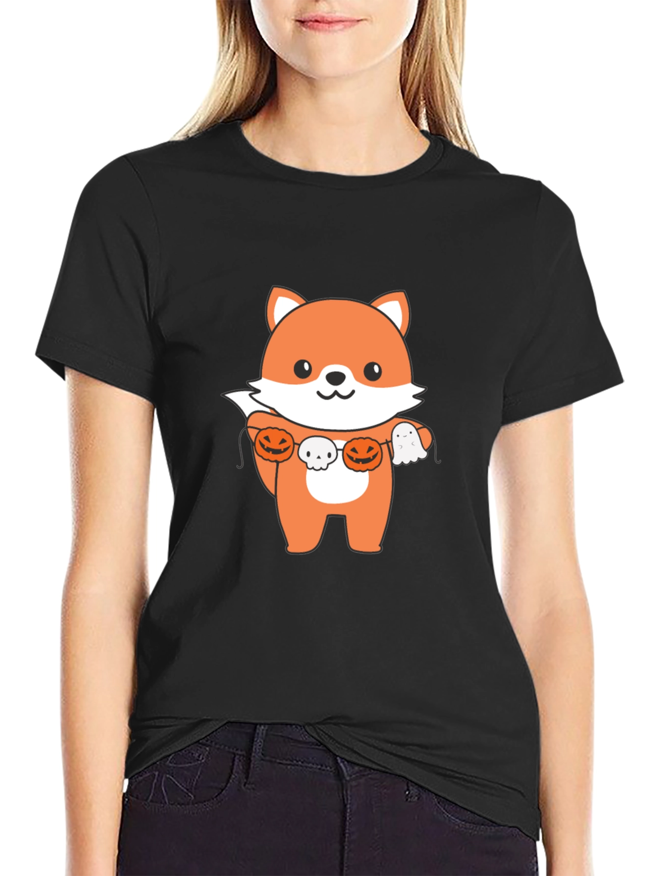 Halloween Fox T-Shirt - Cute Festive Style