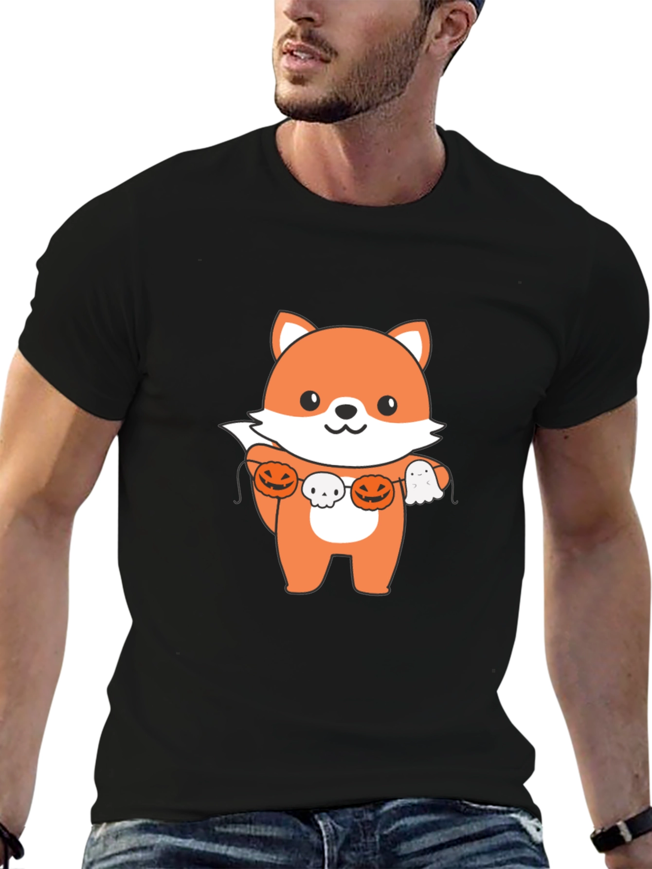 Halloween Fox T-Shirt - Cute Festive Style