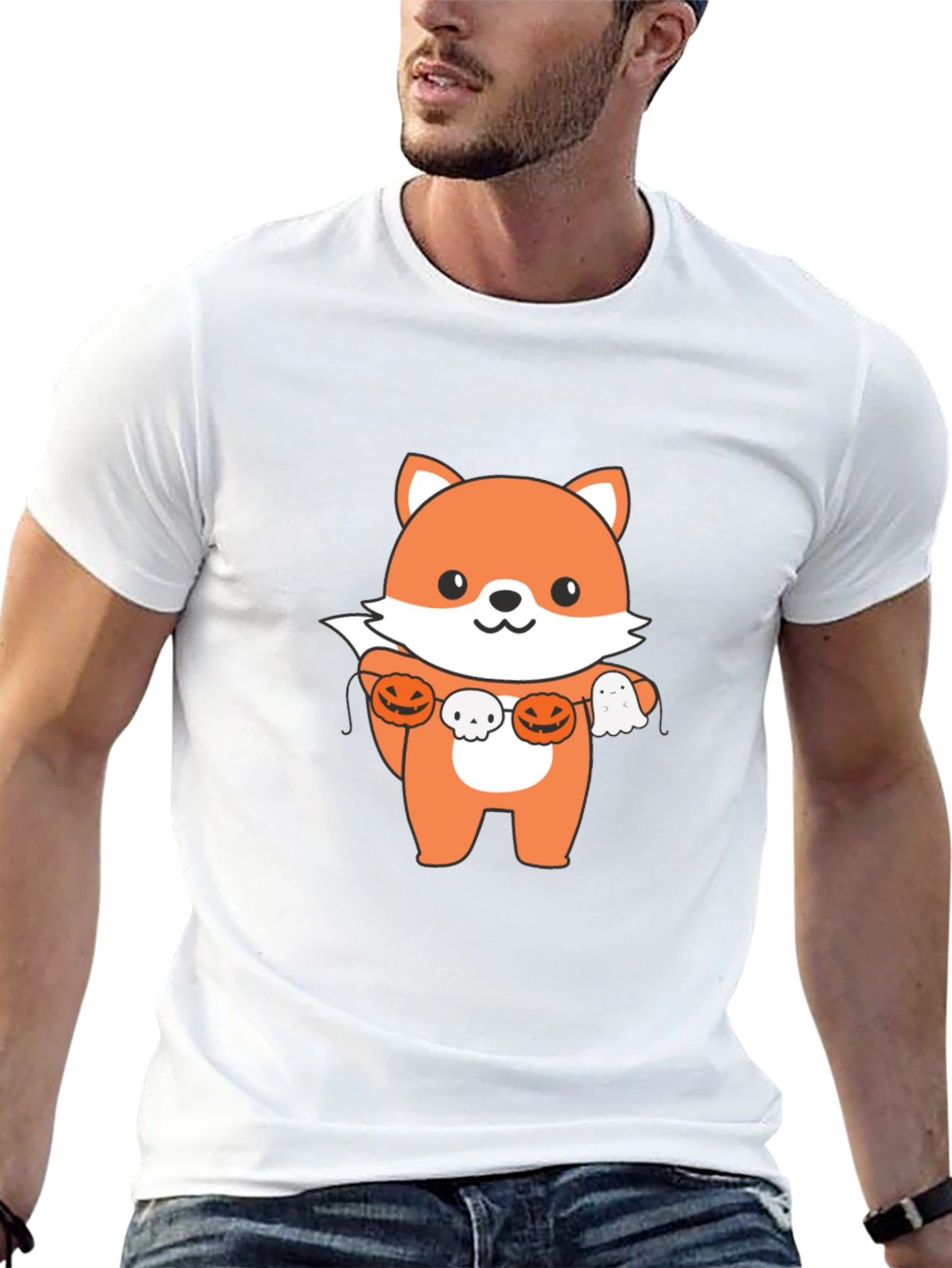 Halloween Fox T-Shirt - Cute Festive Style
