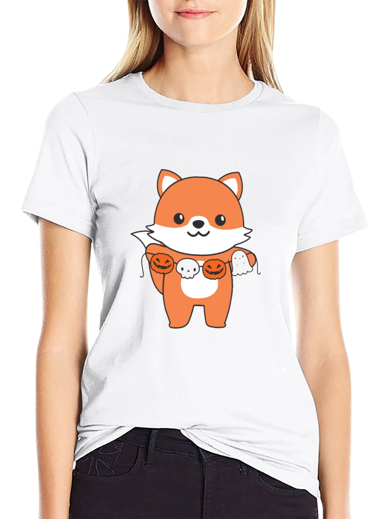 Halloween Fox T-Shirt - Cute Festive Style