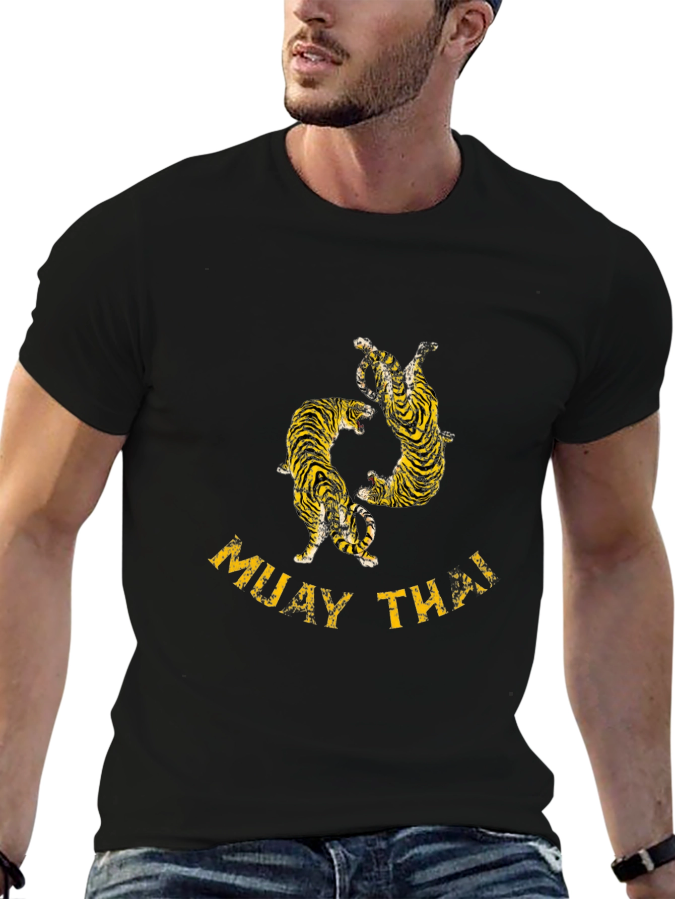 Muay Thai Tiger Graphic T-Shirt
