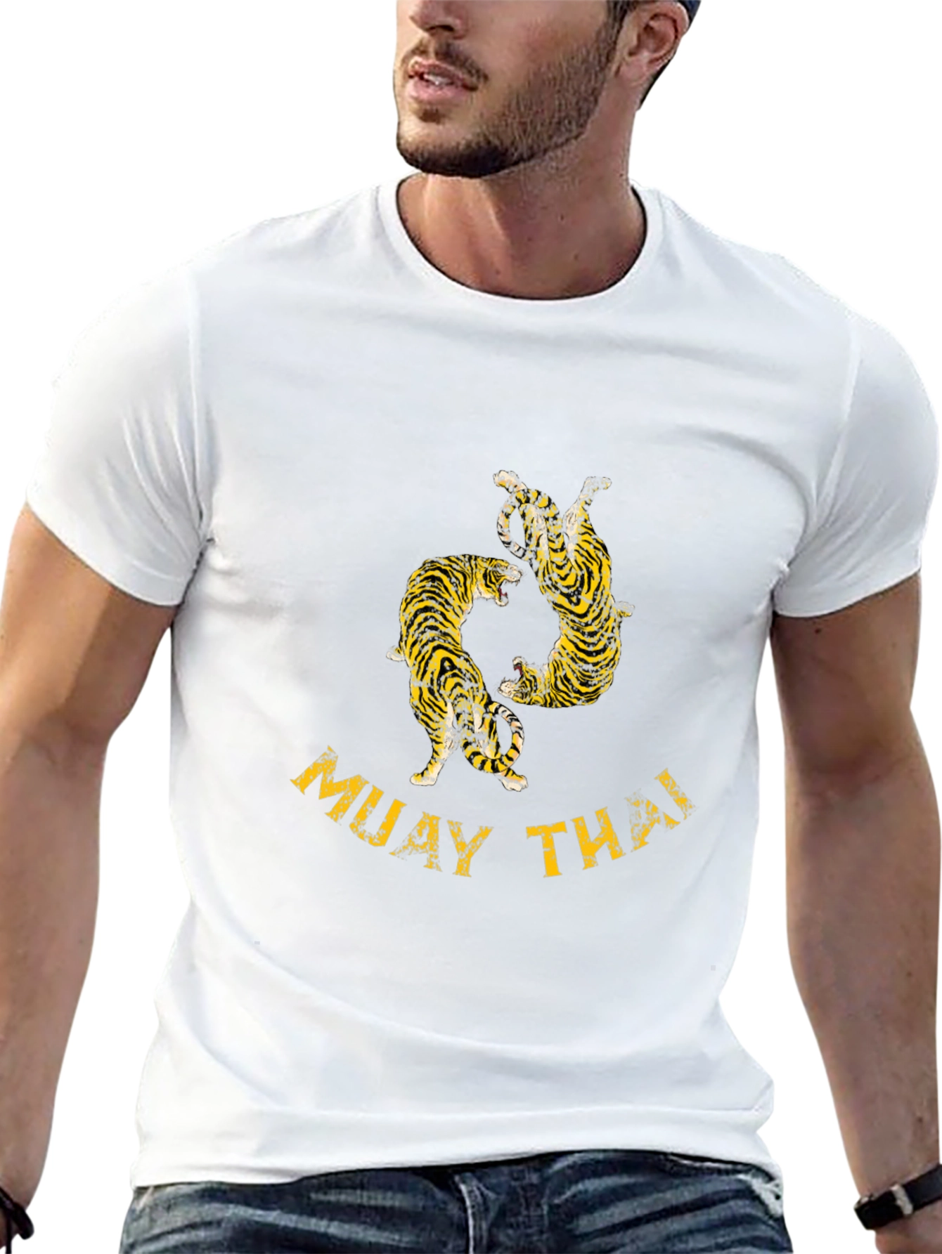 Muay Thai Tiger Graphic T-Shirt