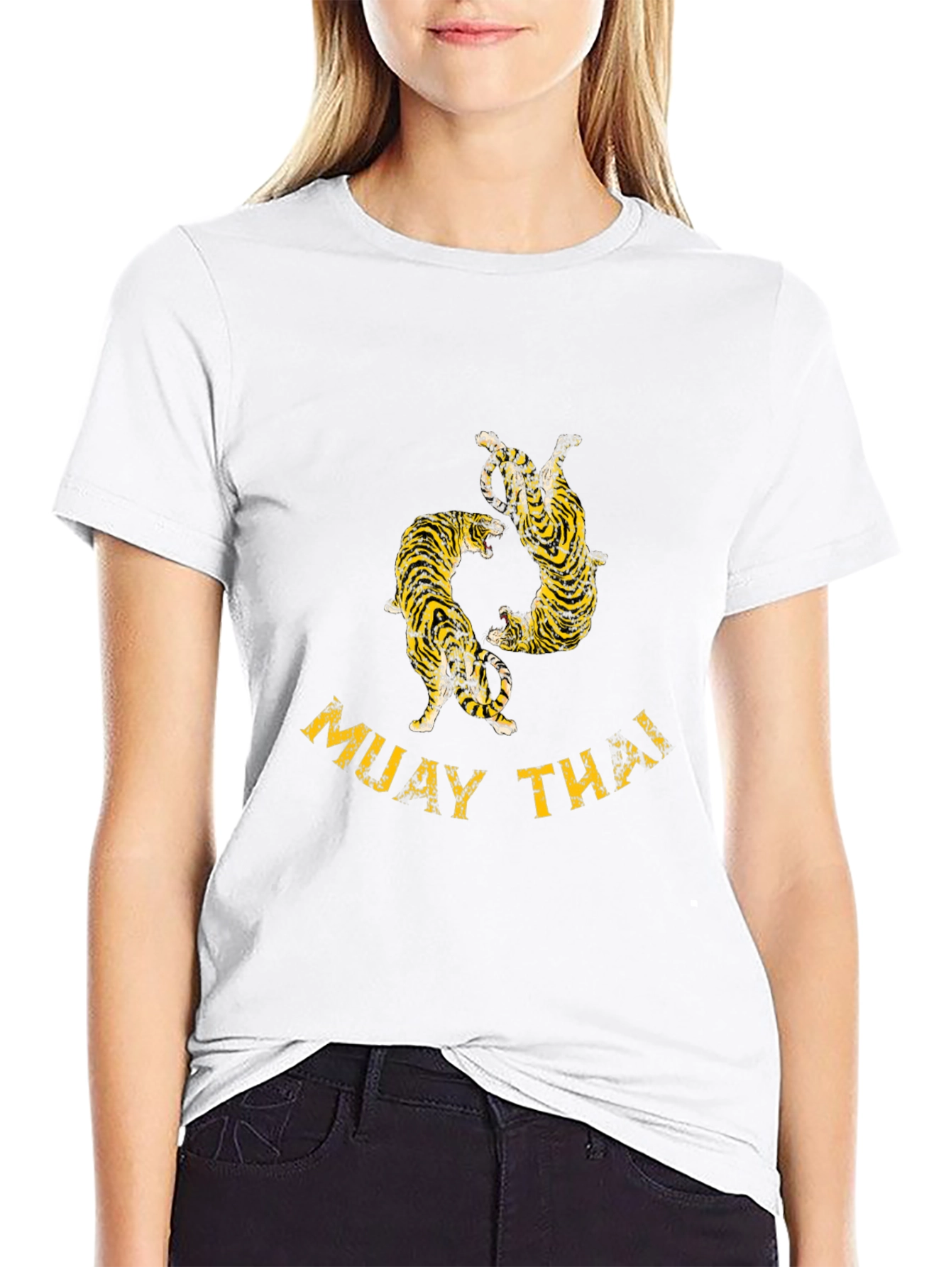 Muay Thai Tiger Graphic T-Shirt