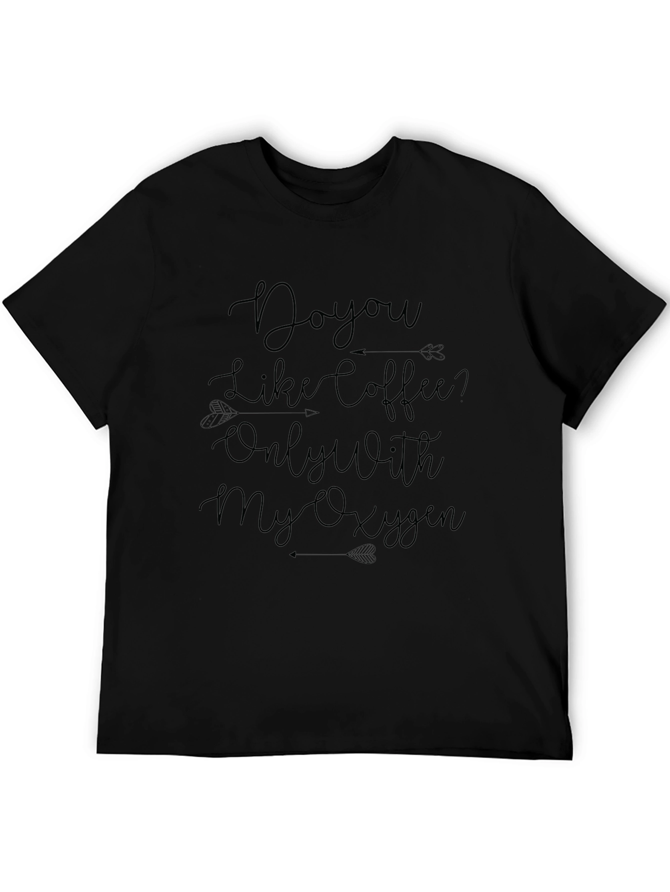 Coffee & Oxygen Graphic Tee - Black