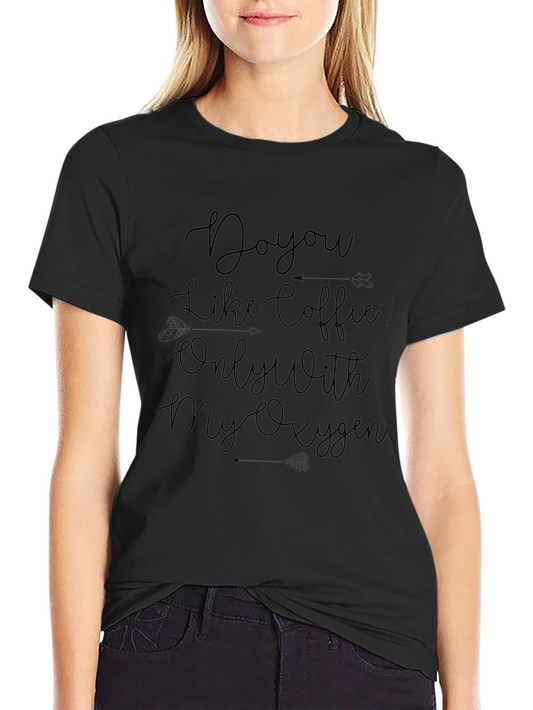 Coffee & Oxygen Graphic Tee - Black