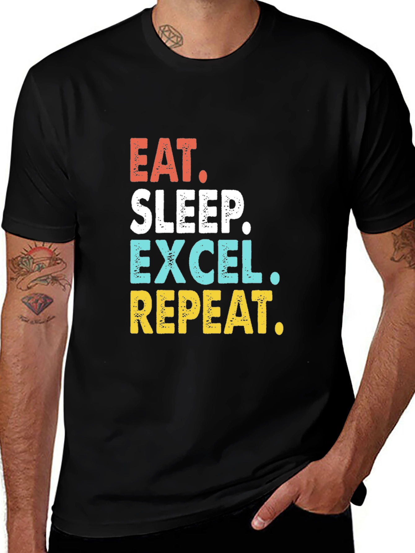 Eat Sleep Excel Repeat T-Shirt