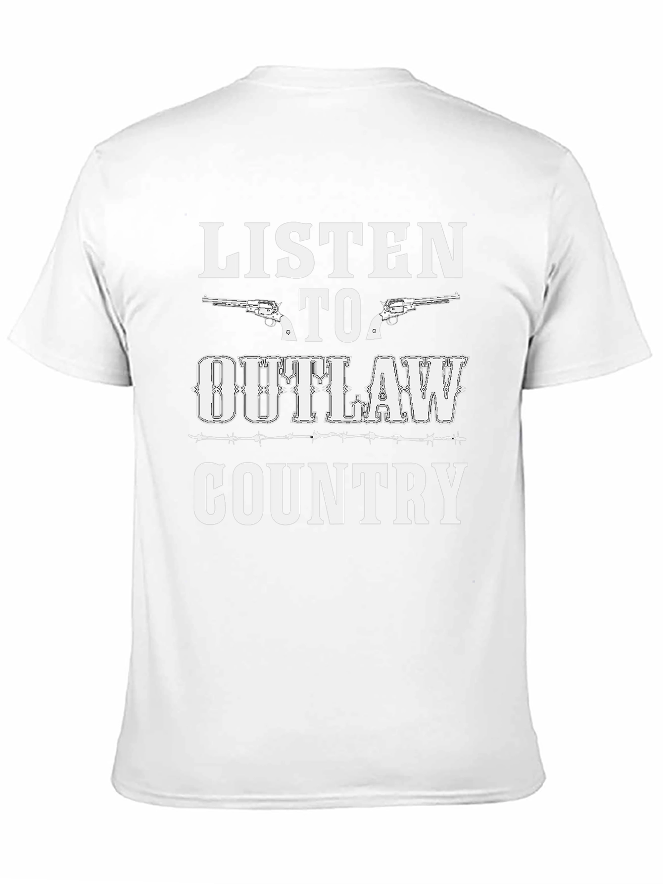 Outlaw Country Graphic Tee - Western Music T-Shirt