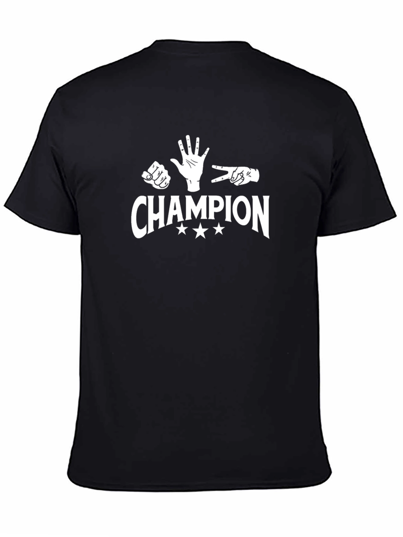 Champion Rock Paper Scissors Black T-Shirt