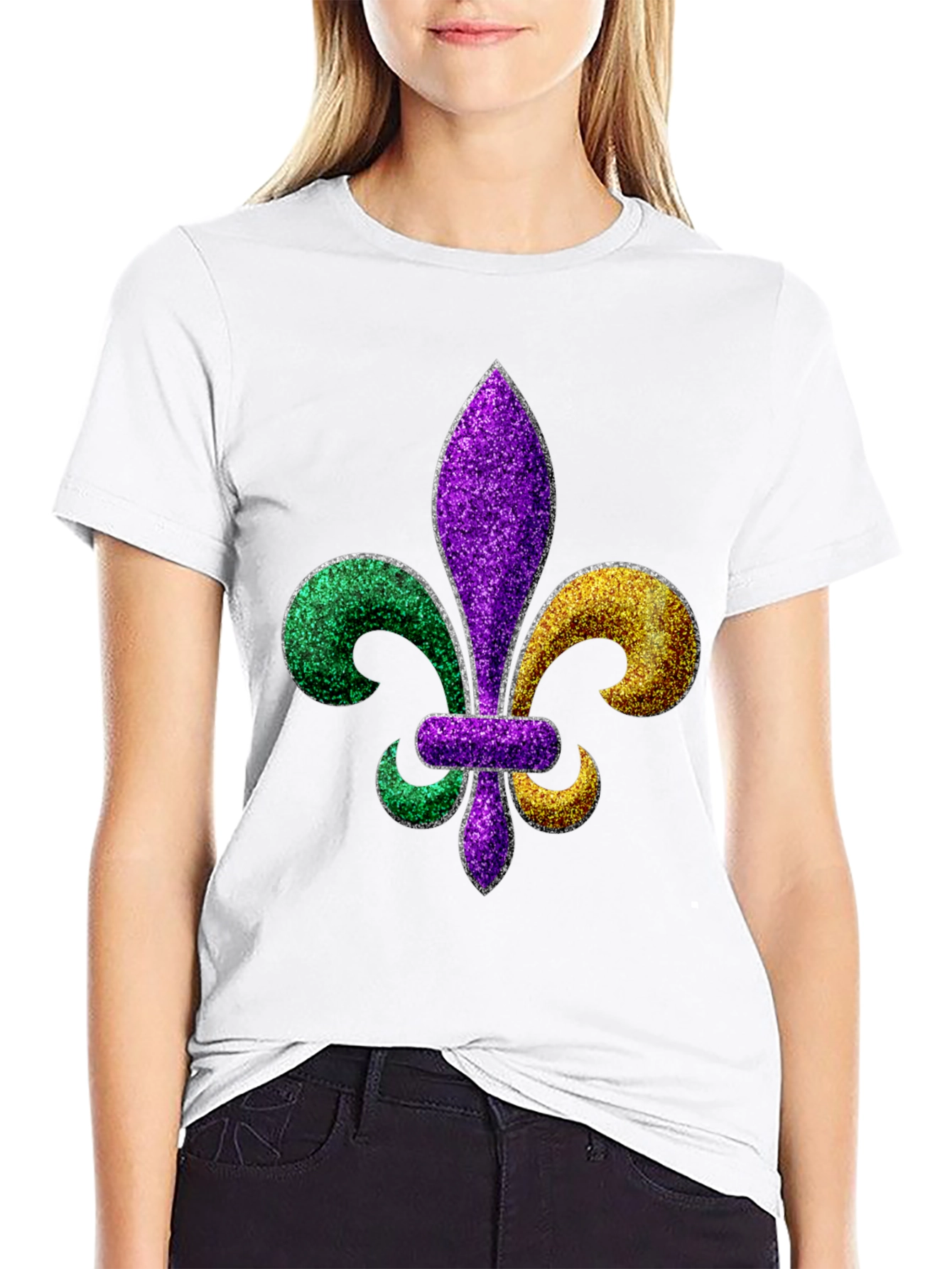 Mardi Gras Fleur-de-Lis Graphic Tee