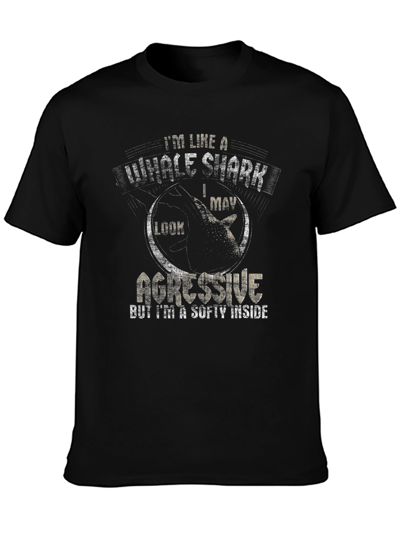 Whale Shark Graphic Tee - Aggressive Look Soft Inside