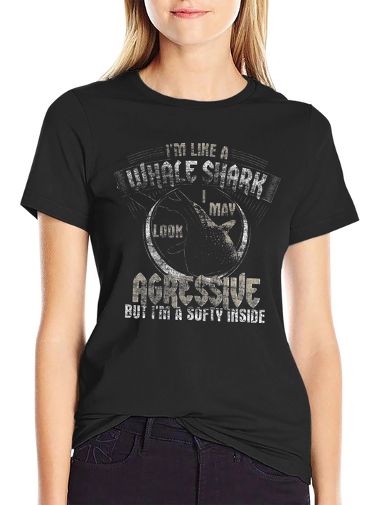 Whale Shark Graphic Tee - Aggressive Look Soft Inside